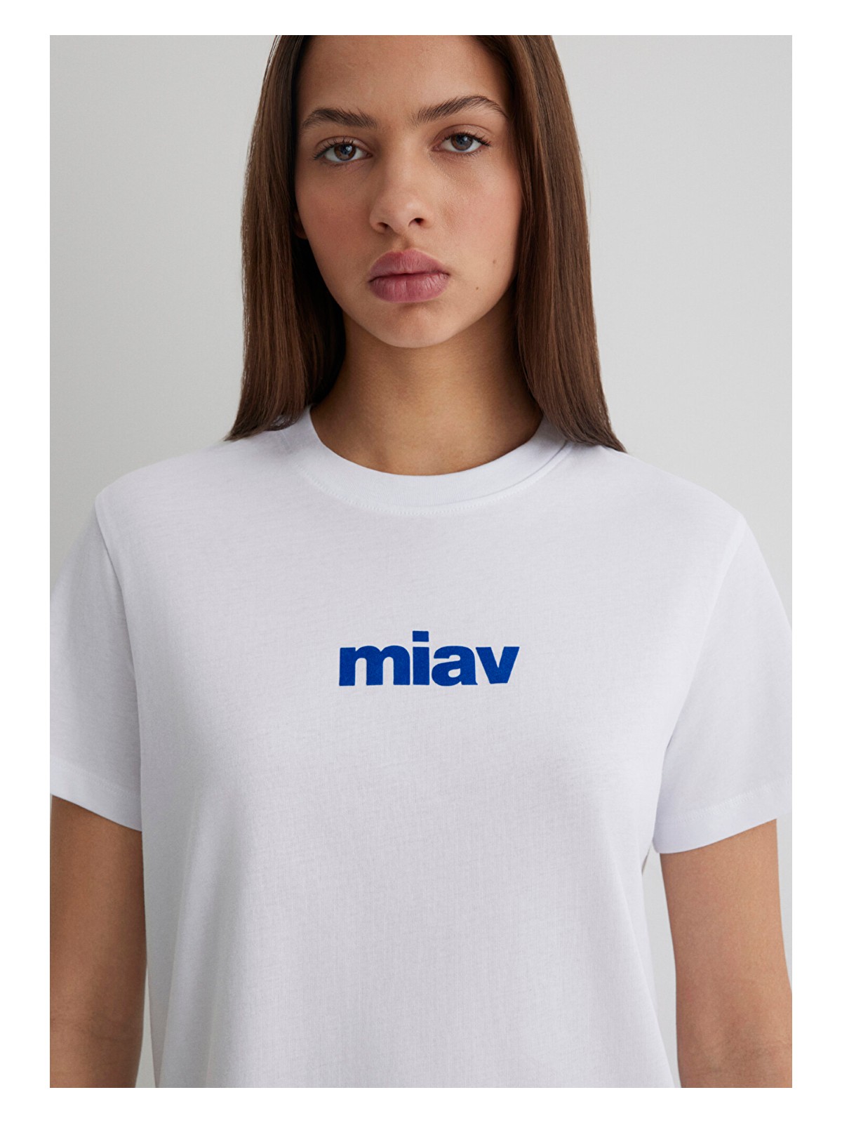 Mavi Miav Baskılı Beyaz Tişört 1610622-620 - Görsel 6