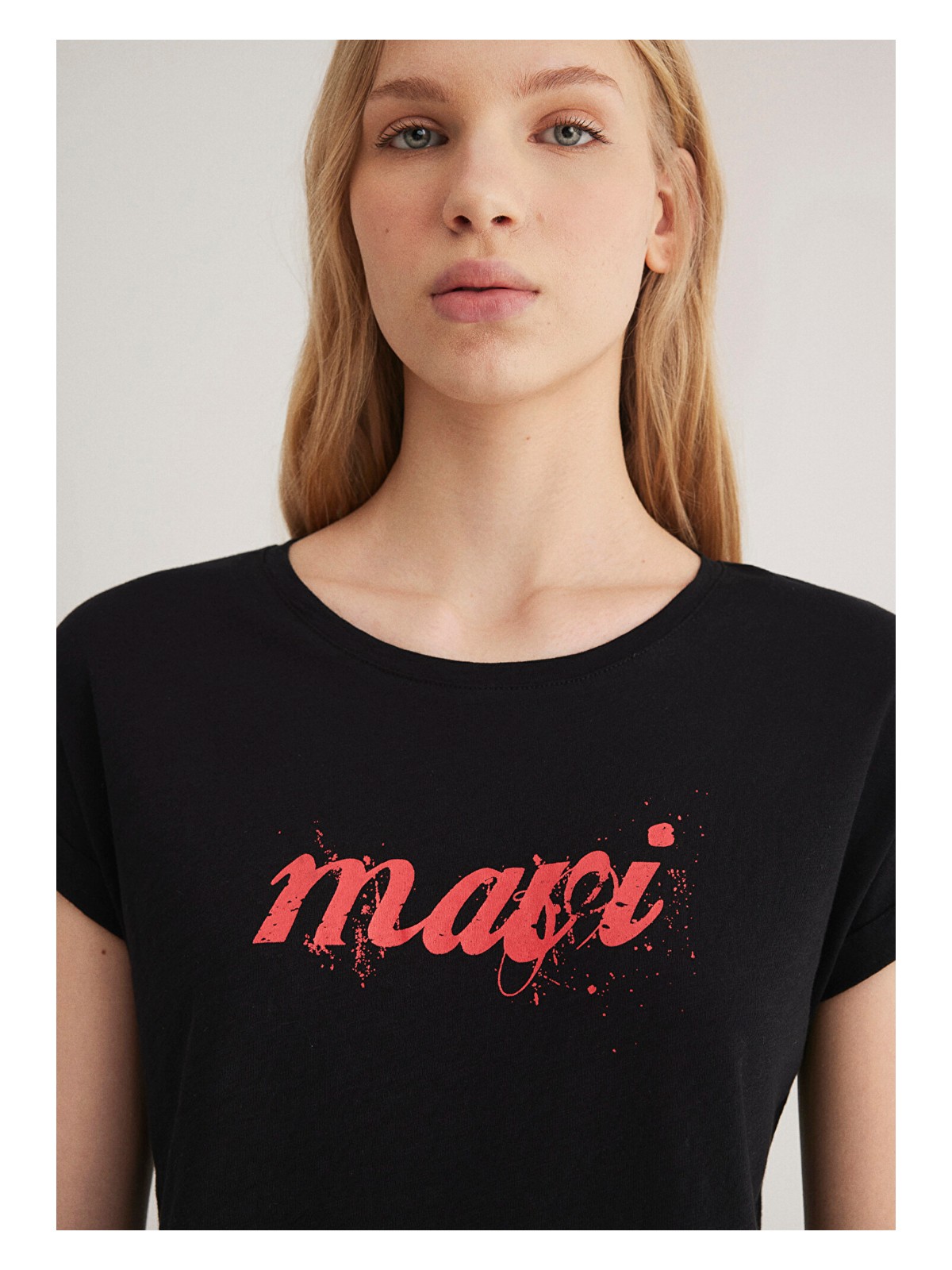 Mavi Mavi Logo Baskılı Siyah Tişört 166422-900 - Görsel 6