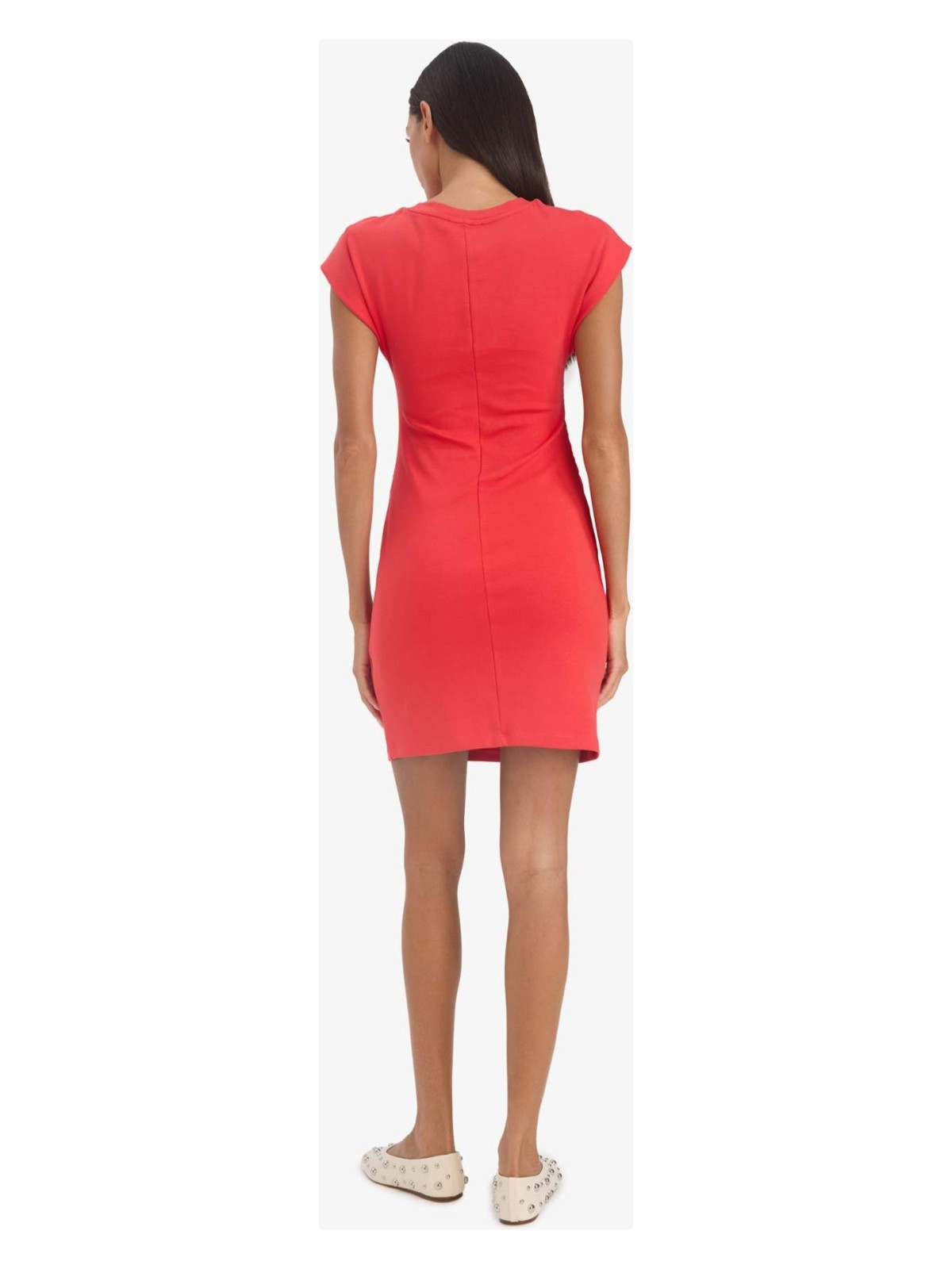 DeFacto Bodycon Vücudu Saran Bisiklet Yaka Ribana Kolsuz Mini Yazlık Elbise C4513AX25SM - Görsel 8