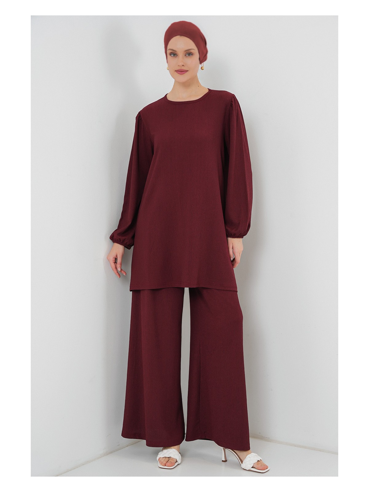 Bigdart Kadın Tunik Pantolon Alt Üst Takım 6663 - Antrasit - Görsel 5