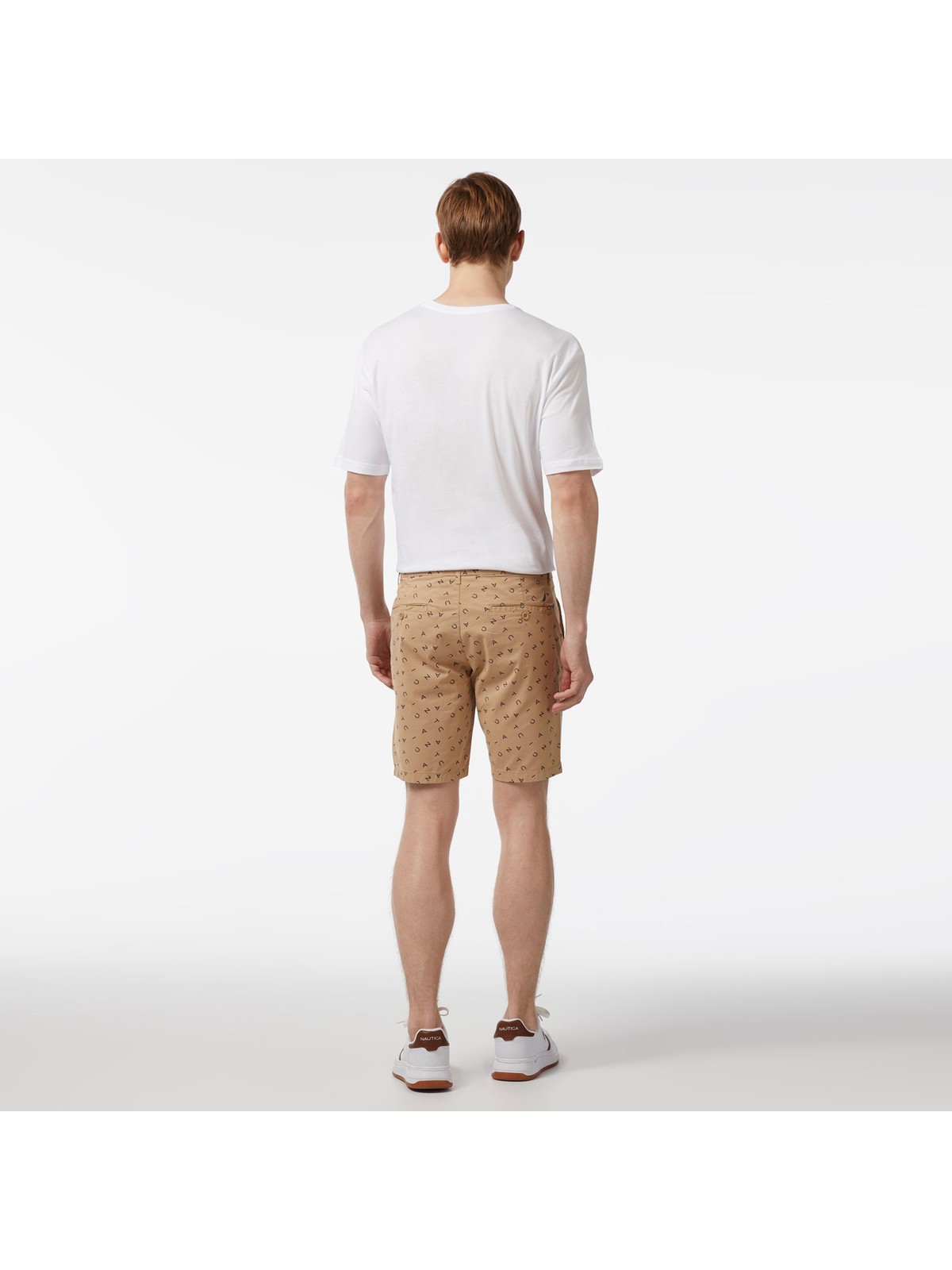 Nautica Erkek Bej Slim Fit Baskılı Bermuda B35517T.2SA - Görsel 2