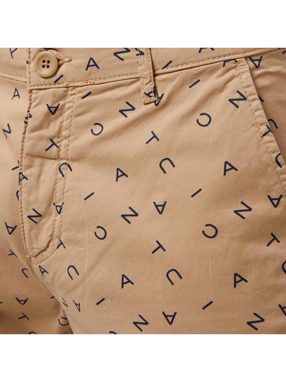 Nautica Erkek Bej Slim Fit Baskılı Bermuda B35517T.2SA - Görsel 5