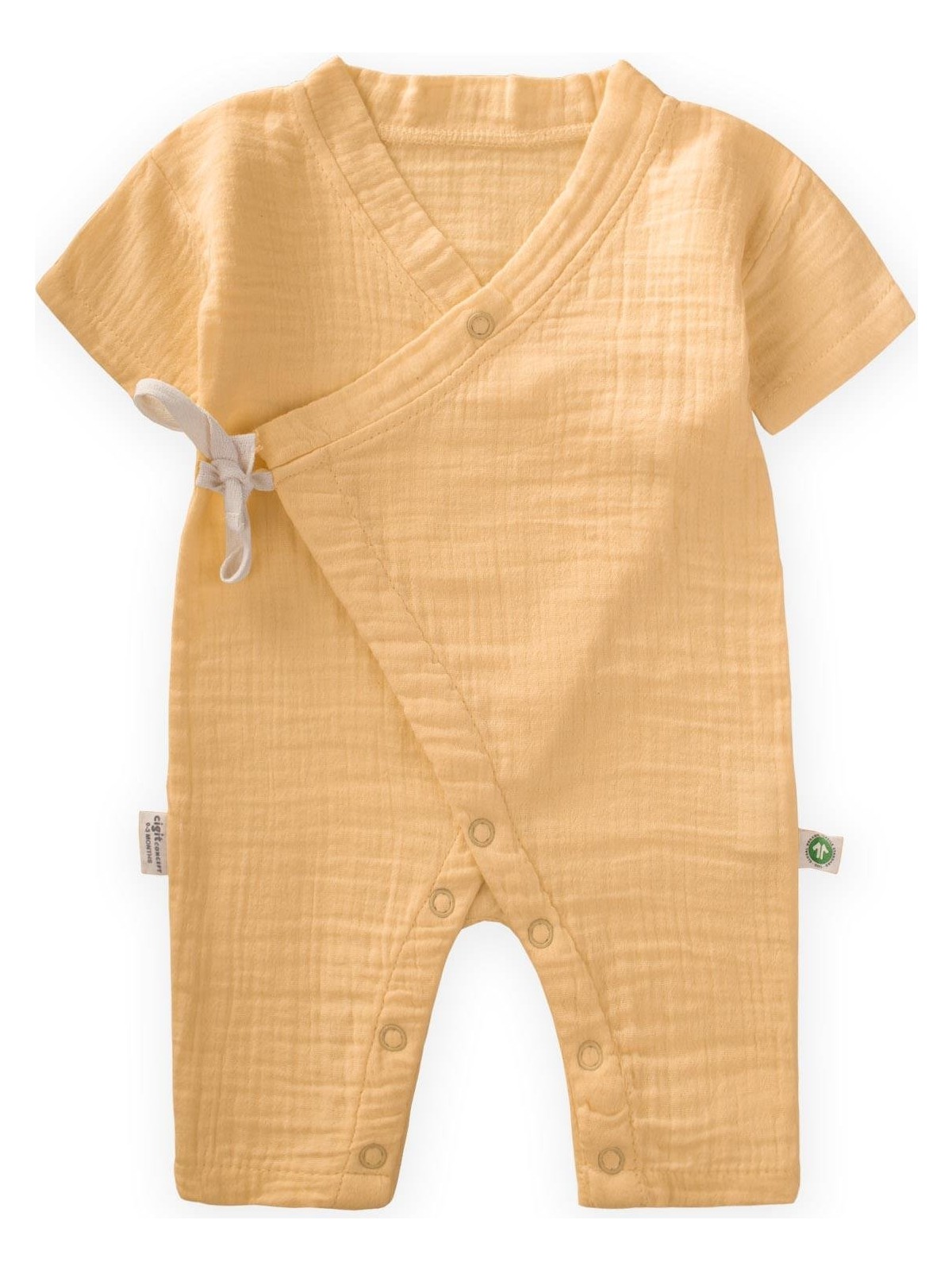 Cigit Organic Kruvaze Müslin Tulum 0-9 Ay Sundres