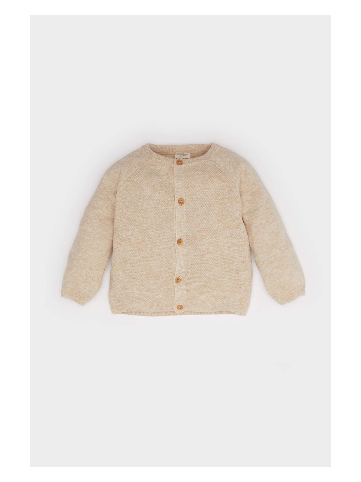 DeFacto Bisiklet Yaka Düğmeli Triko Hırka Erkek Bebek A3833A525AU