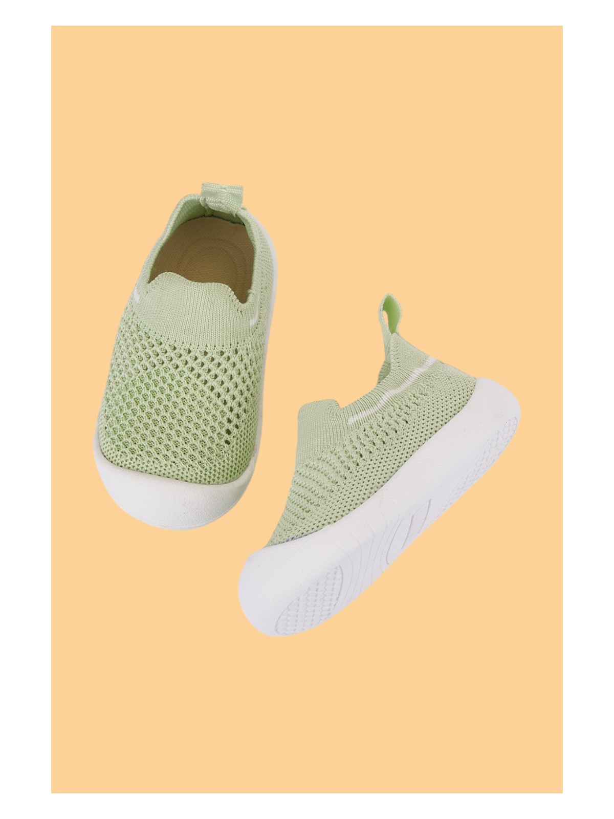 Mumenim Laaleys Bebek Çocuk Bağcıksız Esnek Rahat Ortopedik Taban Ilk Adım Spor Ayakkabısı - Görsel 3