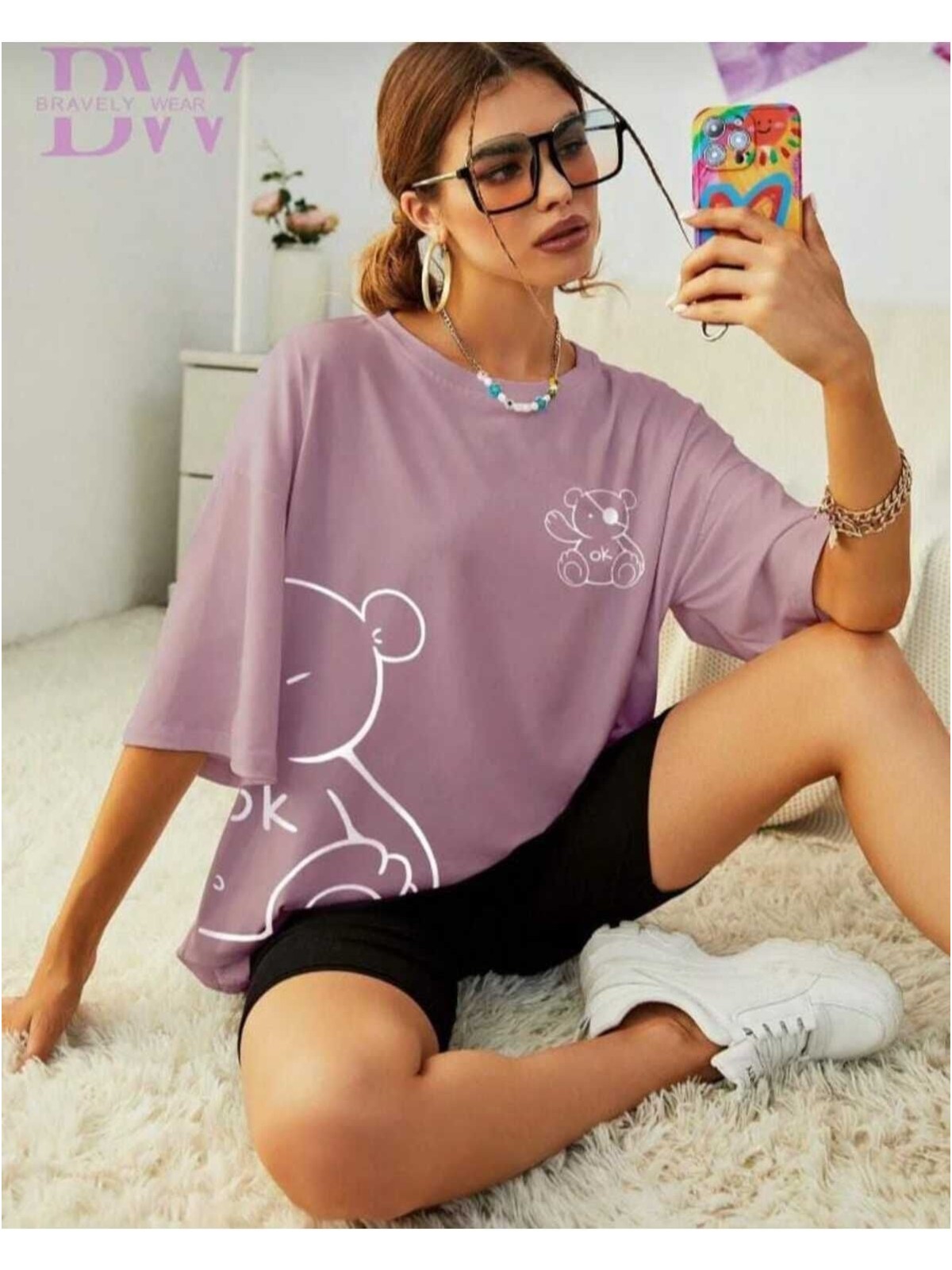 Kozia Outdoors Malkoçbey Korsan Ayı Baskılı Oversize Unisex Basic T-Şihirt - Görsel 3