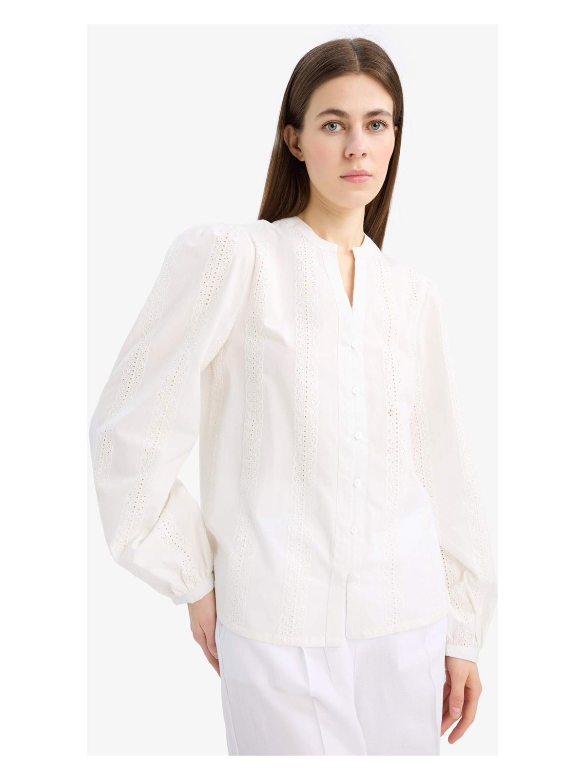 DeFacto %100 Pamuk Brode Gömlek E6531AX25AU