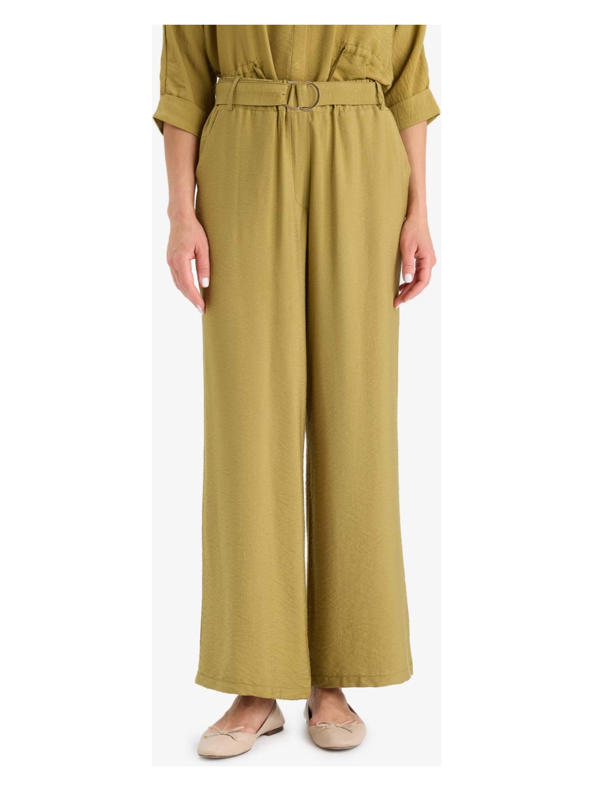 DeFacto Straight Fit Geniş Paça Pantolon F3420AX25AU