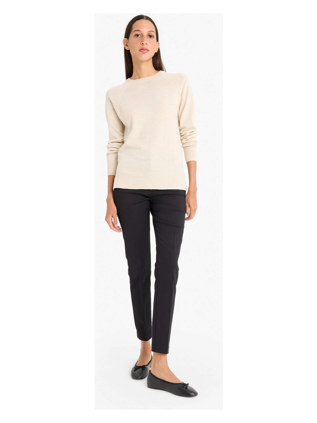 DeFacto Relax Fit Basic Triko Kazak I6913AZ25WN - Görsel 2