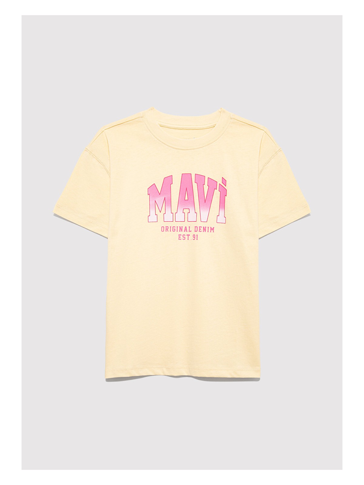 Mavi Mavi Logo Baskılı Sarı Tişört 7610386-70024