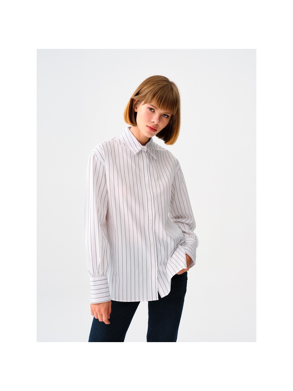 Loft Loose Fit Kadın Gömlek U.kol - Görsel 4