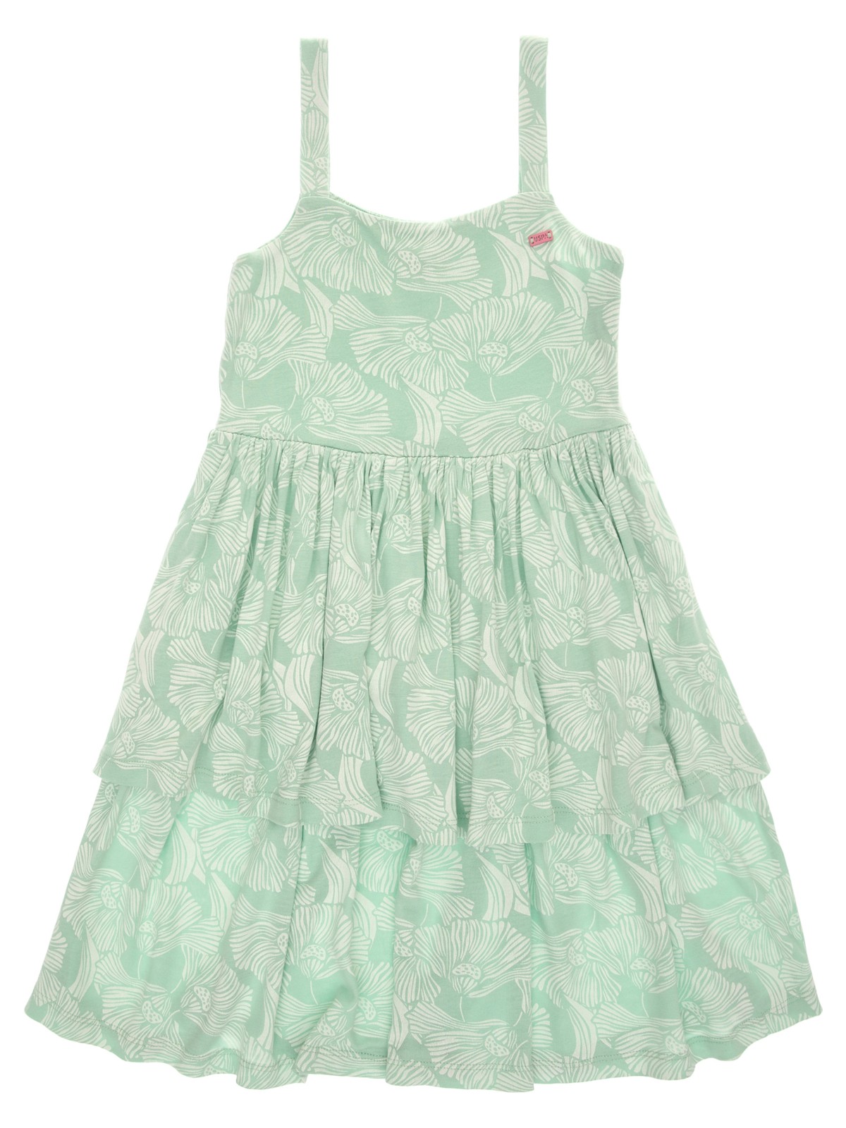 U.S. Polo Assn. Kız Çocuk Lila Fırfırlı Askılı Örme Elbise 50306276-VR034 - Görsel 4