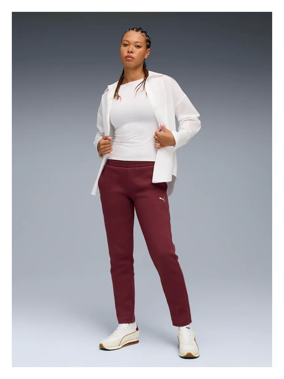 Puma EVOSTRIPE Sweatpants DK o Bordo Kadın Eşofman Altı
