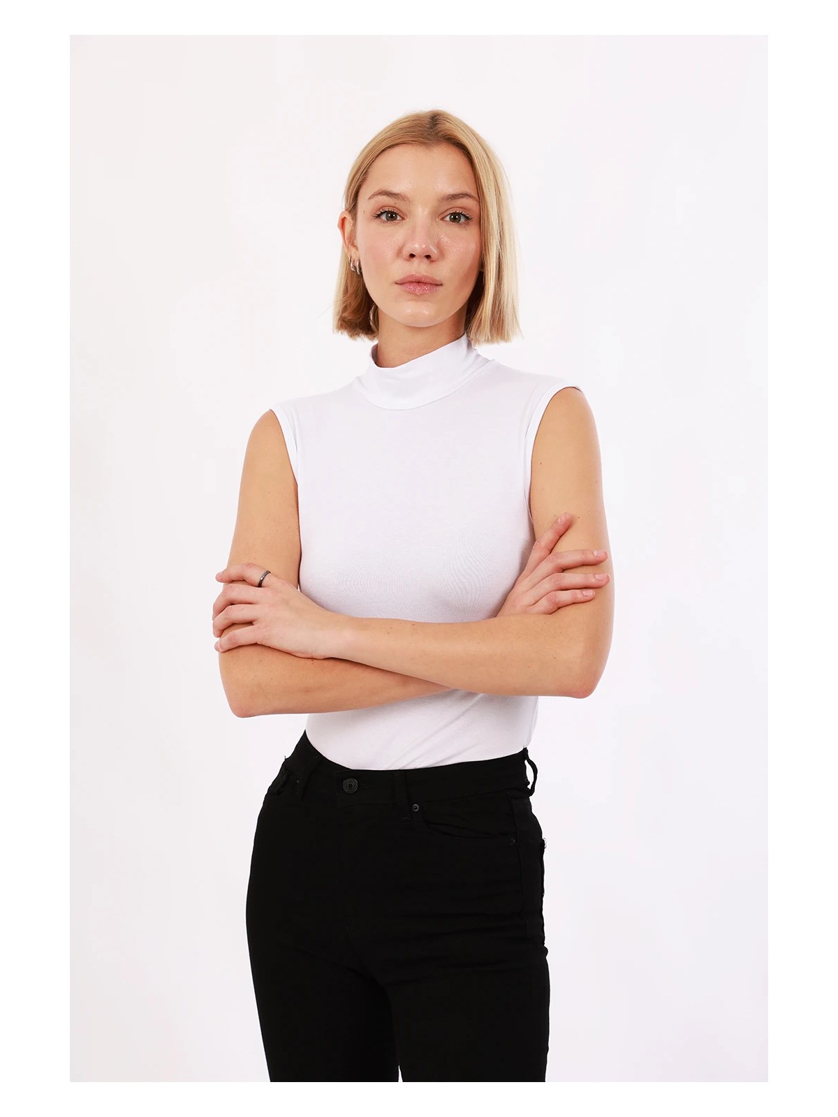 Yade Fashion Kadın Kolsuz Bluz - Görsel 4