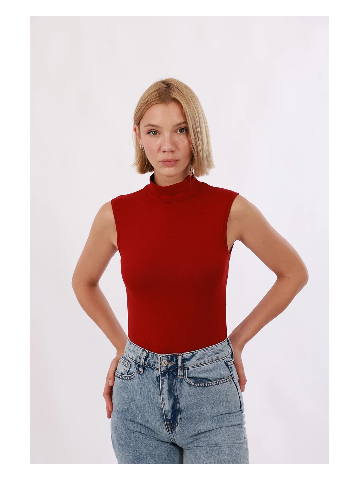 Yade Fashion Kadın Kolsuz Bluz - Görsel 9