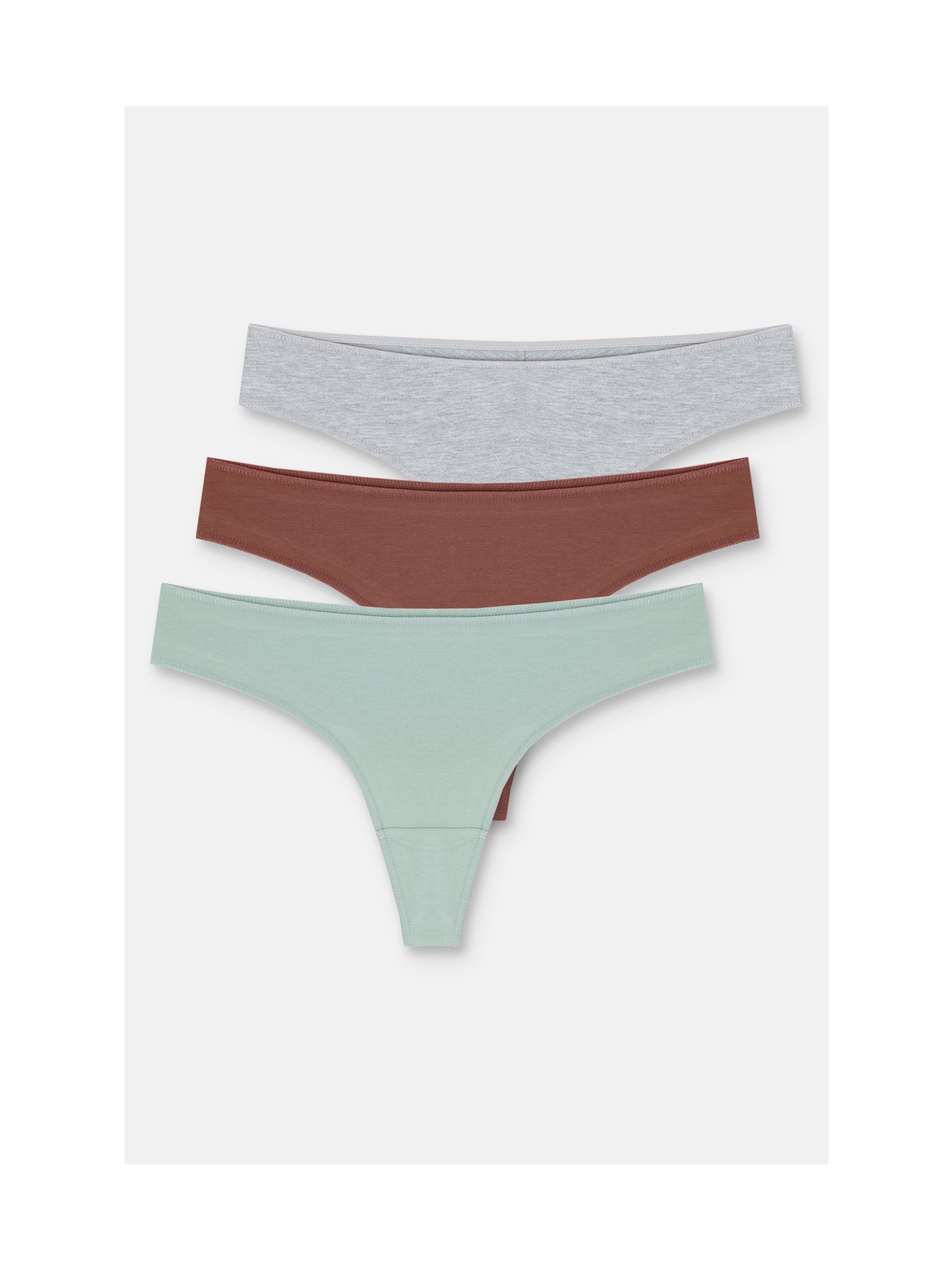 Suwen 3'lü Koton Brazilian String Külot