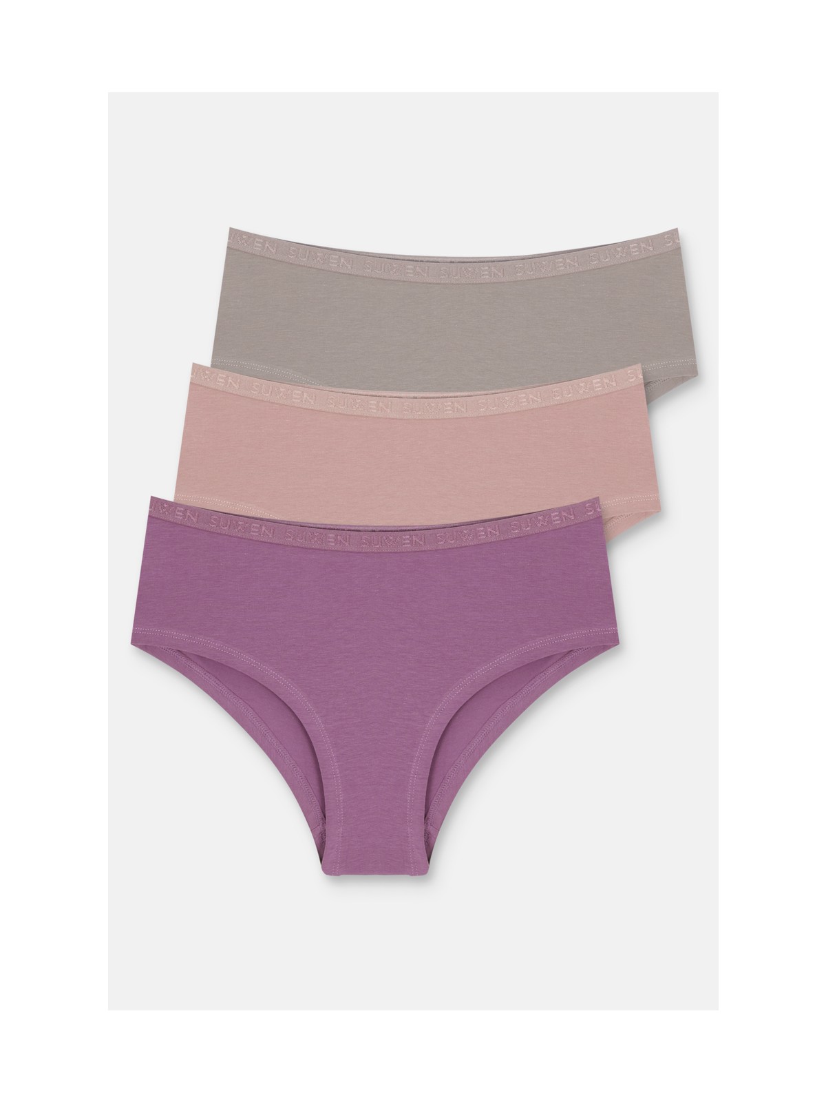 Suwen 3 Lü Pamuklu Hipster Külot