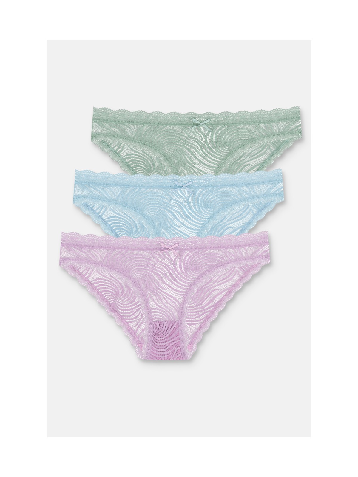 Suwen 3'lü Dantelli Slip Külot