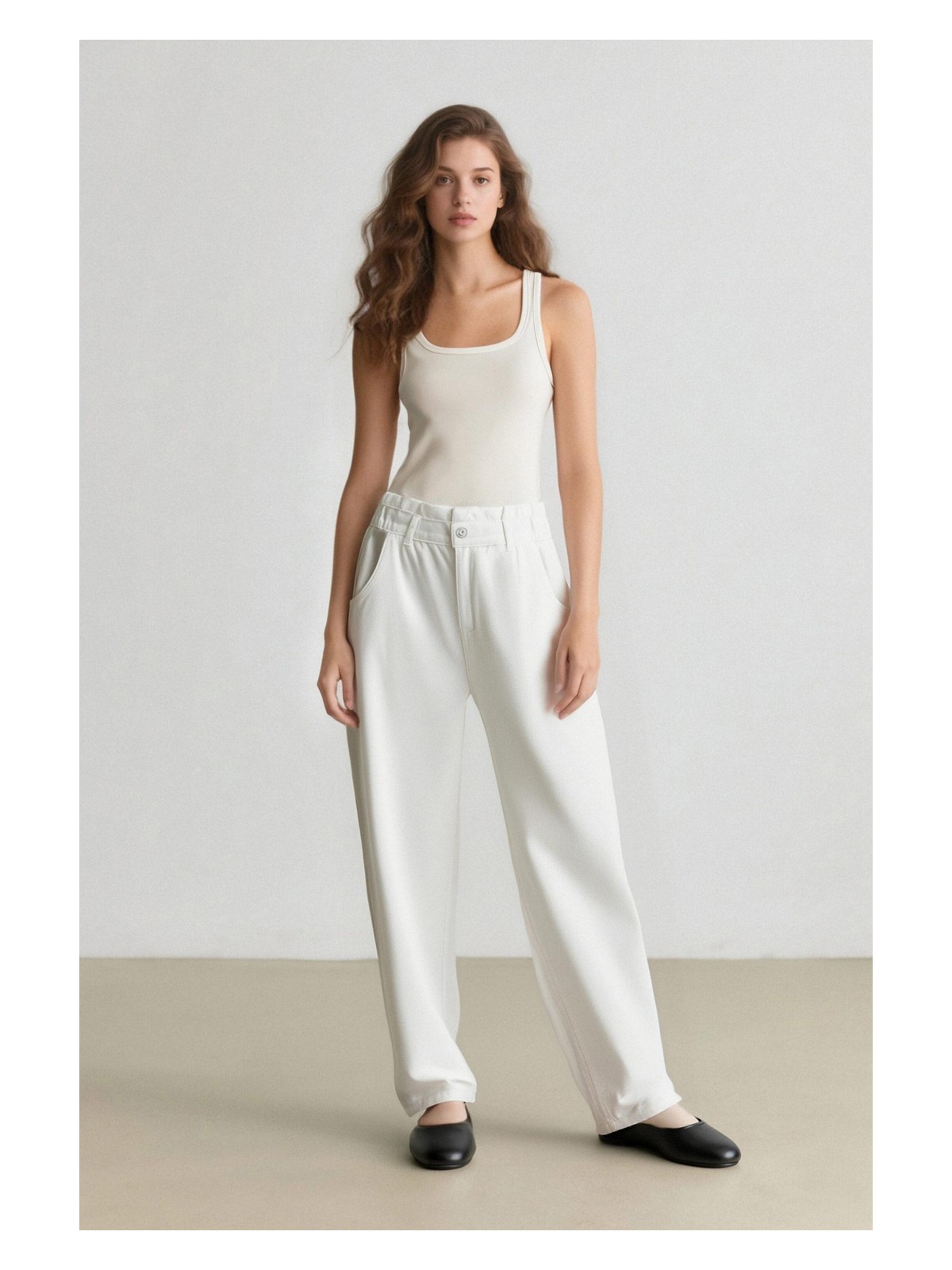 DeFacto Paperbag Beli Lastikli Bilek Boy Jean Pantolon E8001AX25SM