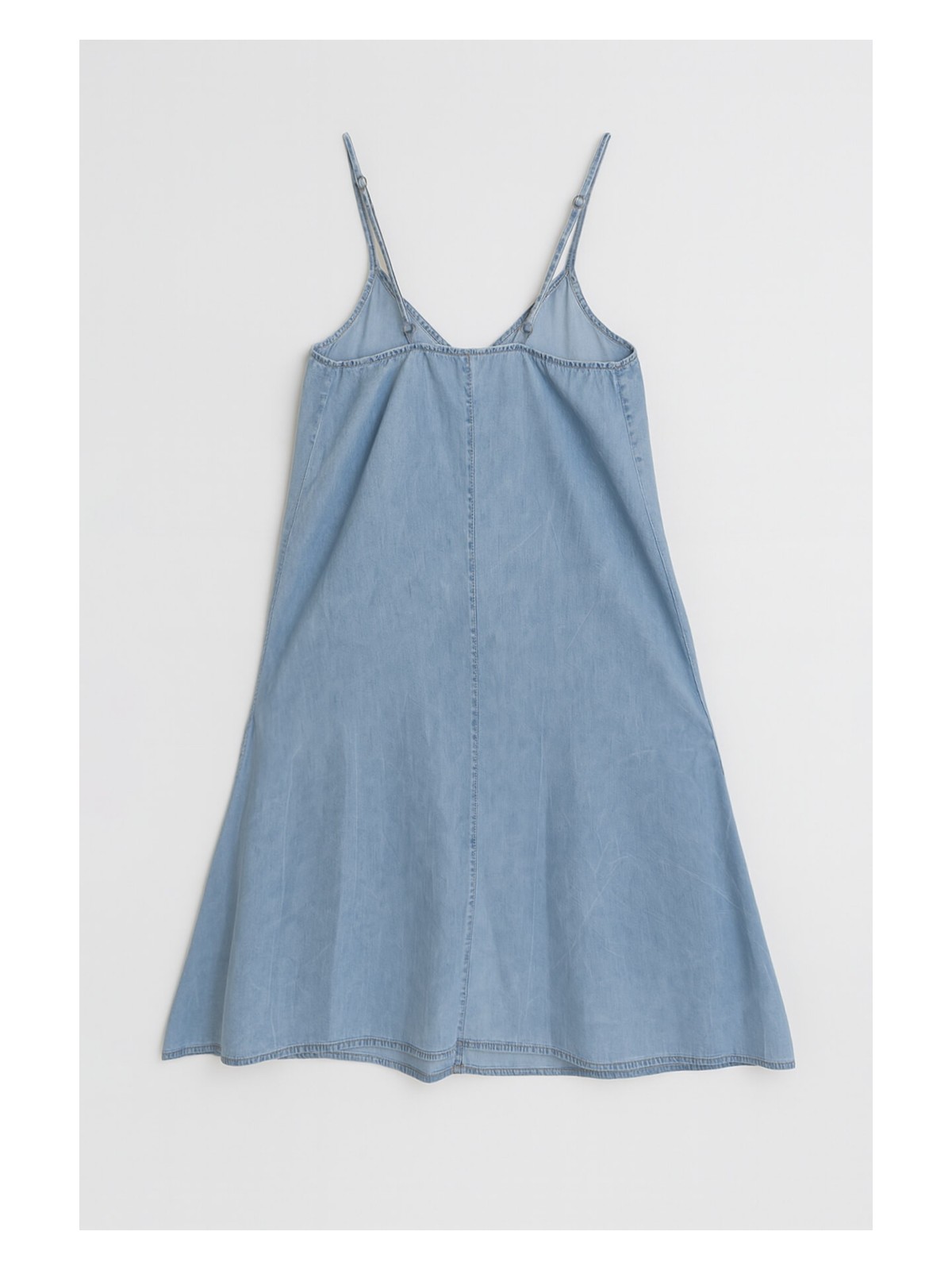 Banny Jeans Kadın Ince Askılı Jean Elbise - Görsel 3
