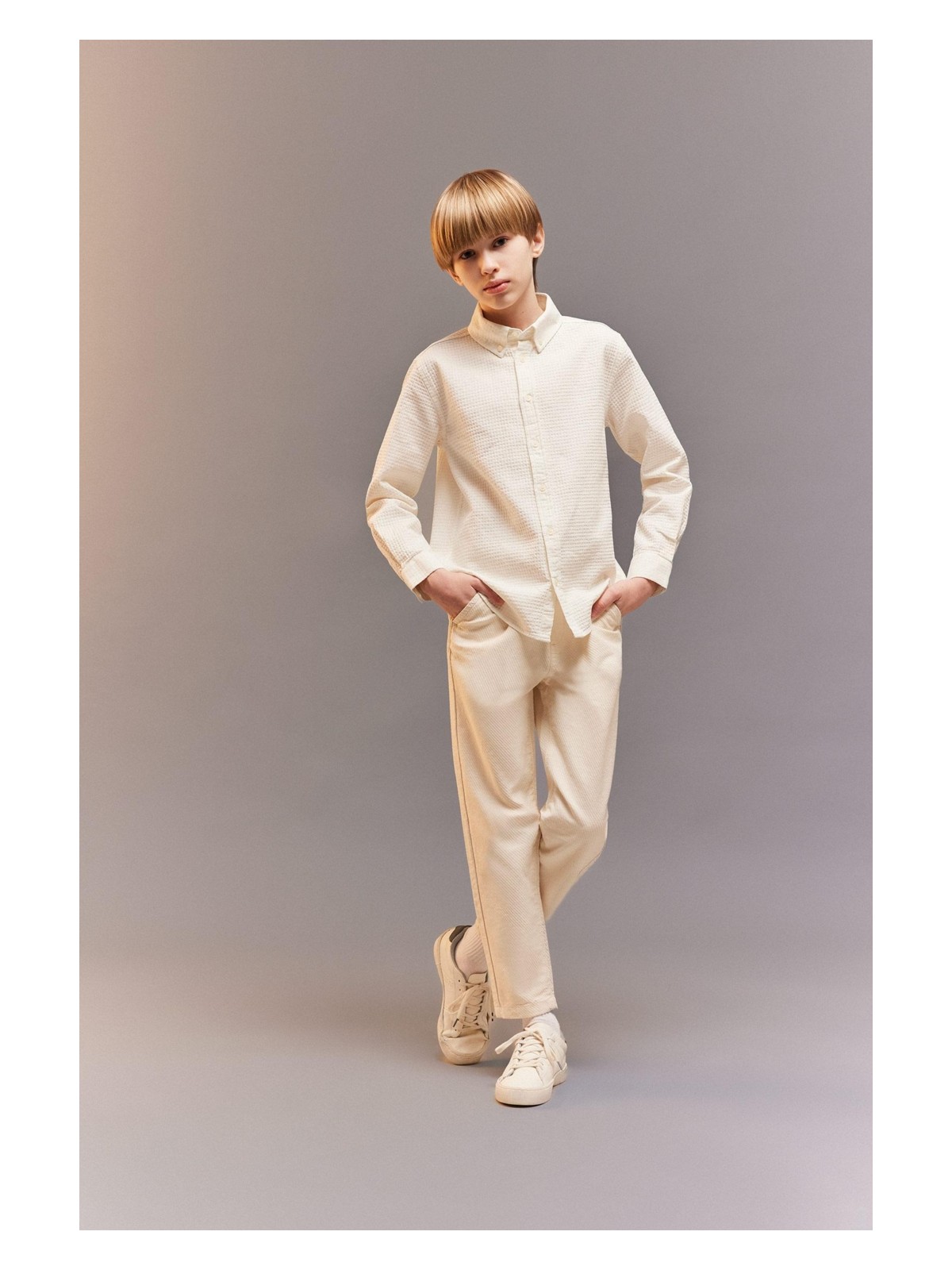 DeFacto Balloon Fit Standart Paça Twill Pantolon Erkek Çocuk B6709A825SP