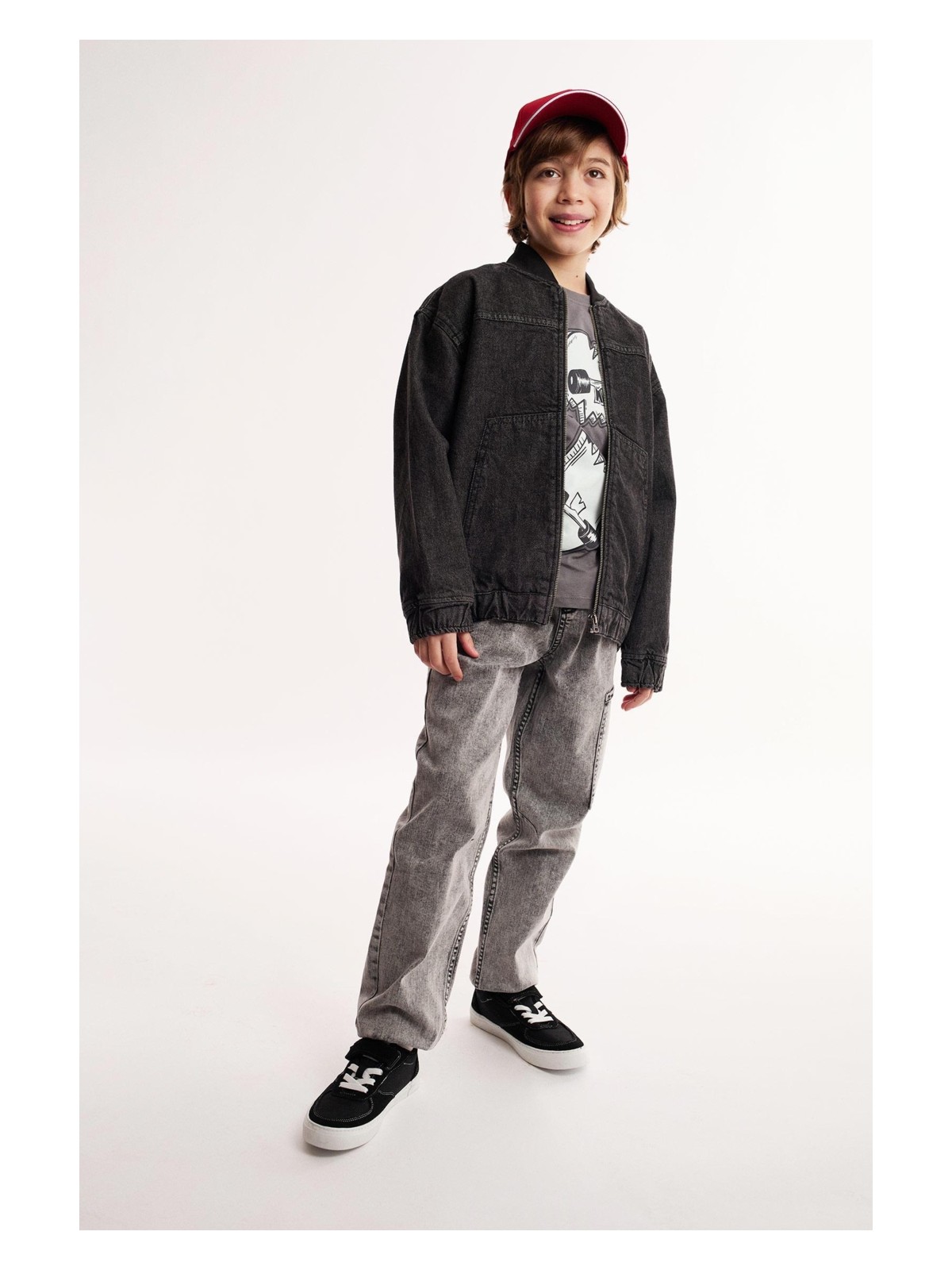 DeFacto Jogger Fit Esnek Bantlı Paça Jean Pantolon Erkek Çocuk D6554A825SP