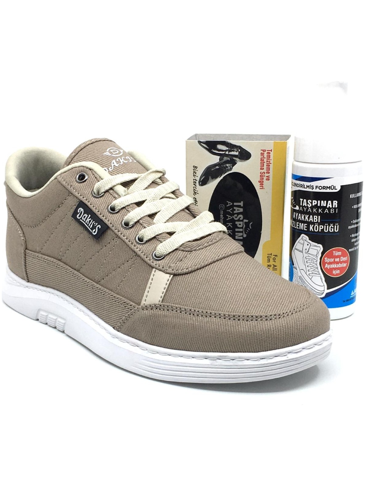 Dakır's Ortopedik Tabanlı Yazlık Erkek Keten Rahat Spor Ayakkabı Dikişli Taban - Görsel 8