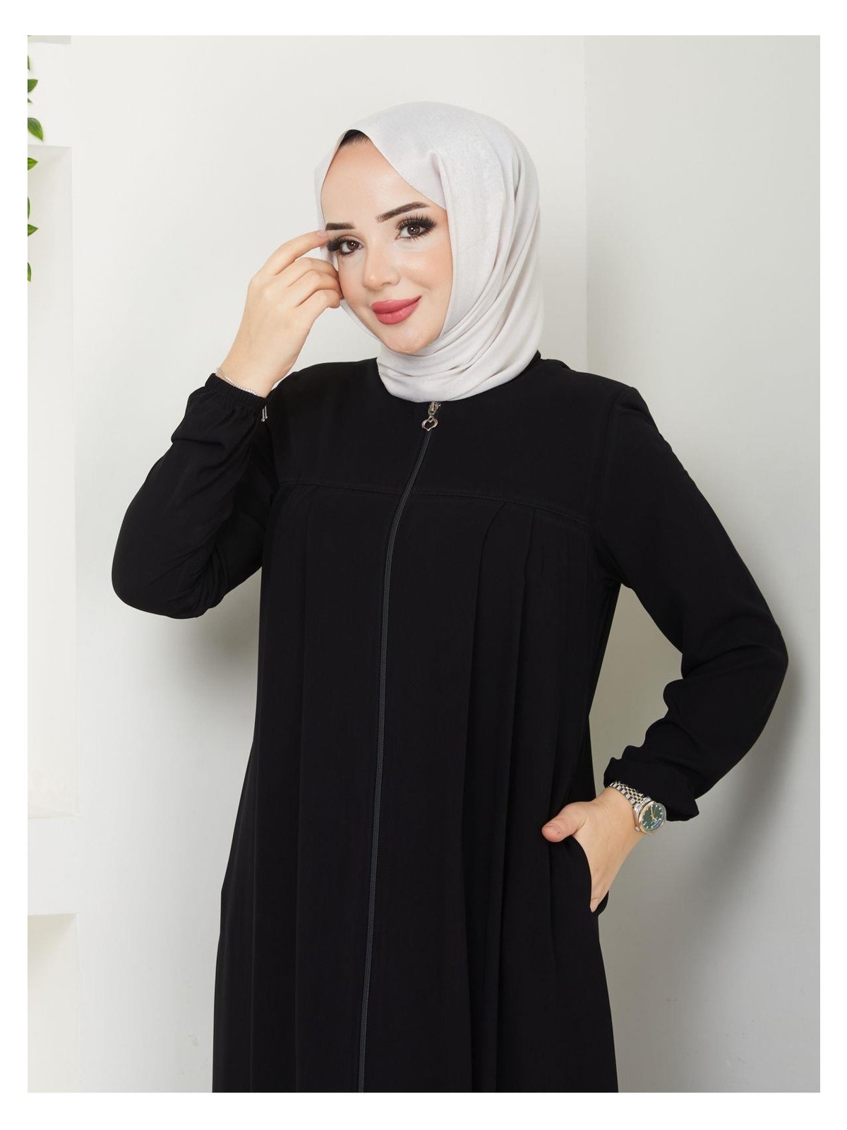 Eslemnur Gündelik Hac ve Umrelik Robalı Medine Ipeği Yazlık Ferace