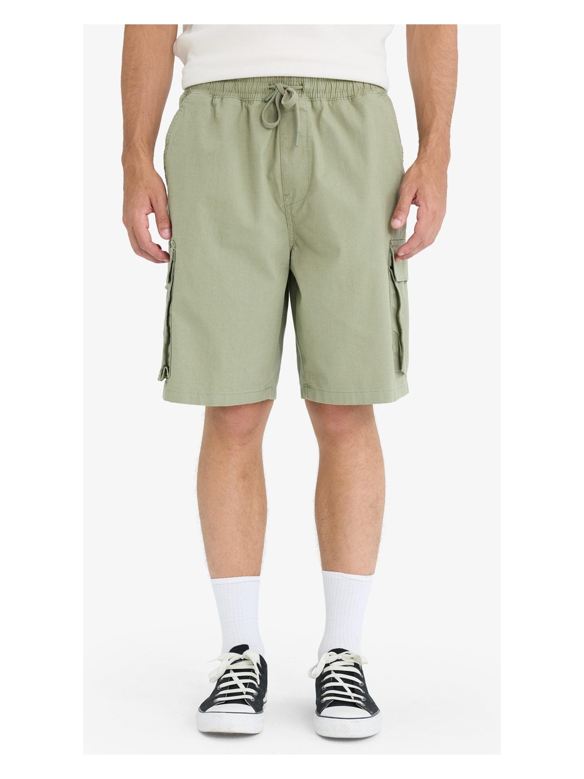 DeFacto Kargo Fit Gabardin Bermuda Şort C5400AX25SM - Görsel 4