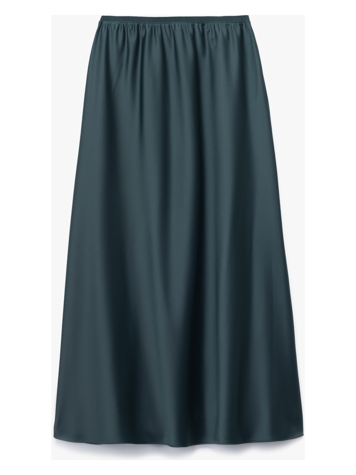 Koton Standart Bel Regular Fit Saten Midi Etek - Görsel 5