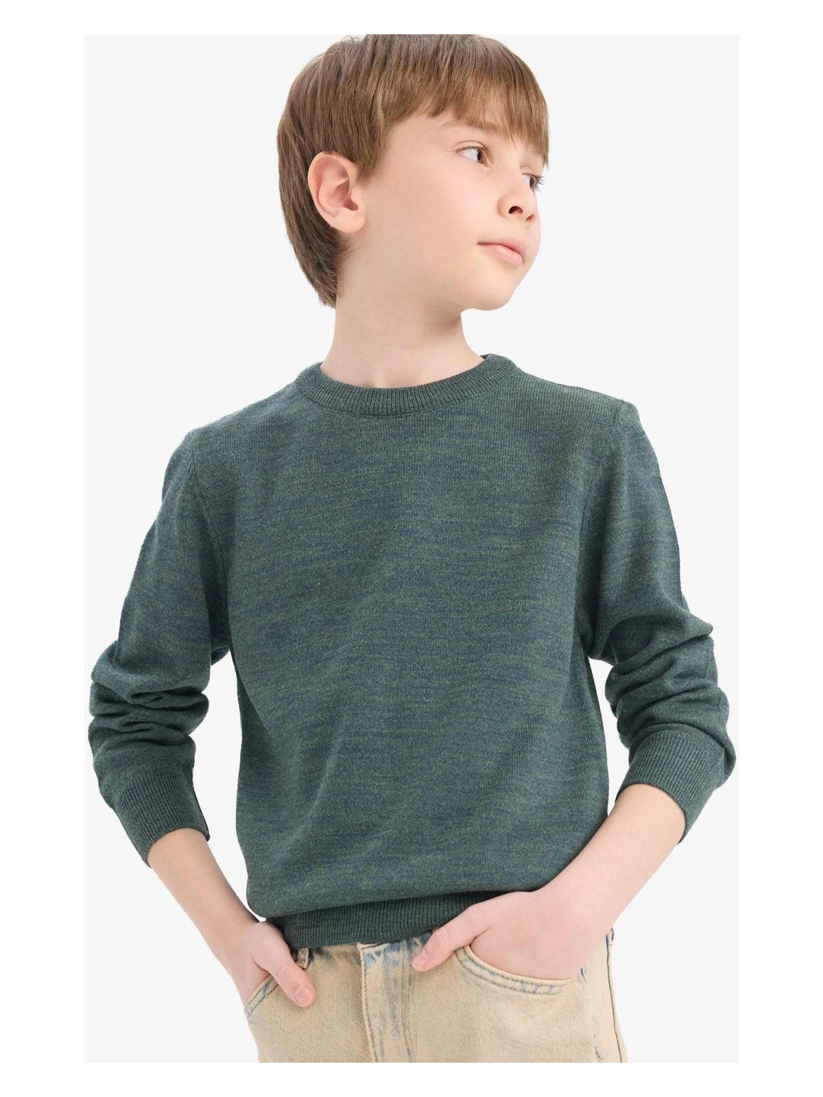 DeFacto Bisiklet Yaka Triko Kazak Erkek Çocuk A4992A825WN - Görsel 4