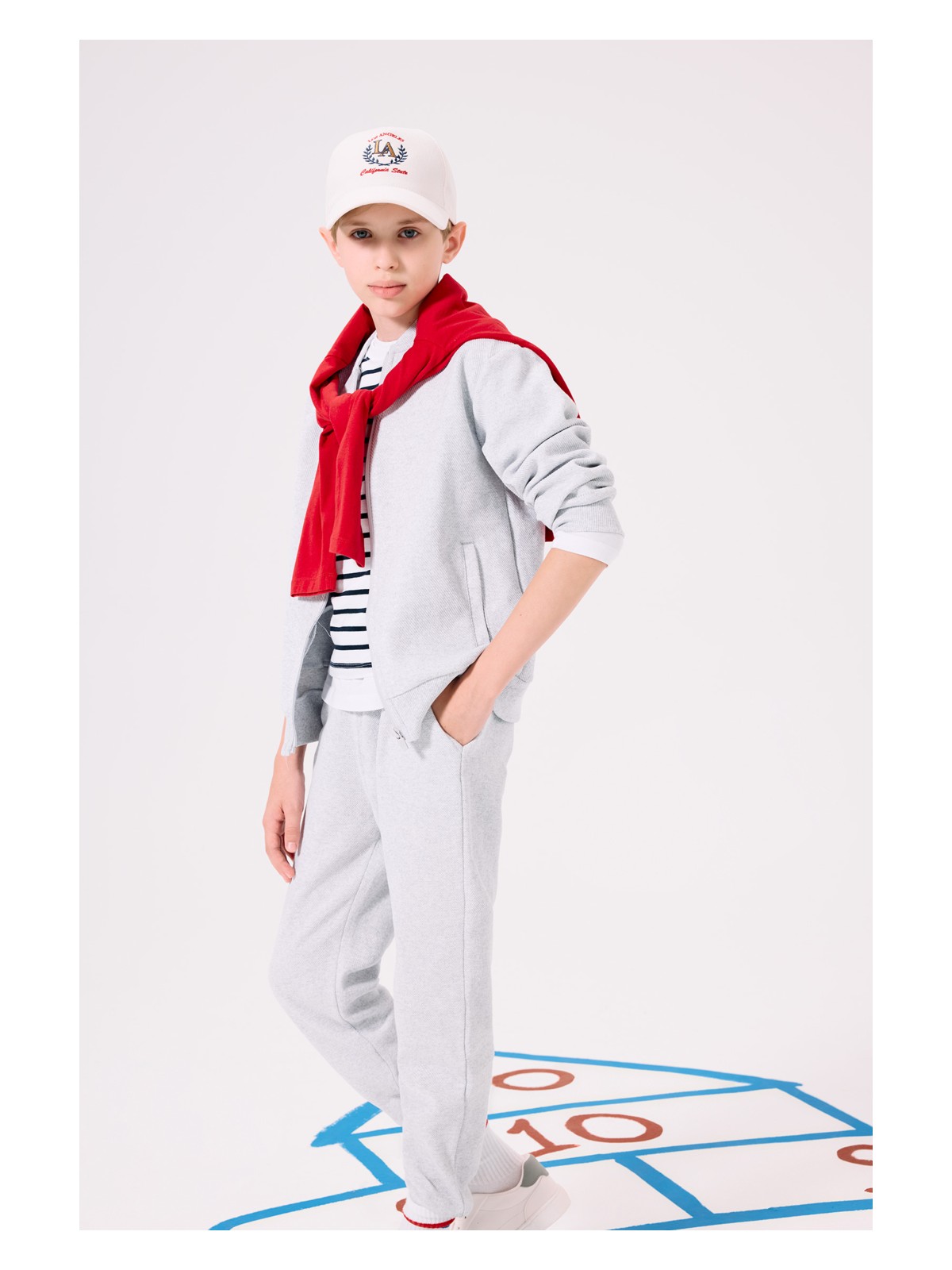 DeFacto Kolej Yaka Bomber Okul Hırkası Erkek Çocuk D2803A825AU - Görsel 4