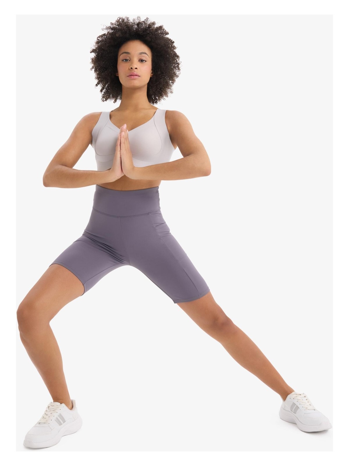 DeFacto Toparlayıcı Yüksek Bel Biker Sporcu Tayt E6323AX25SM