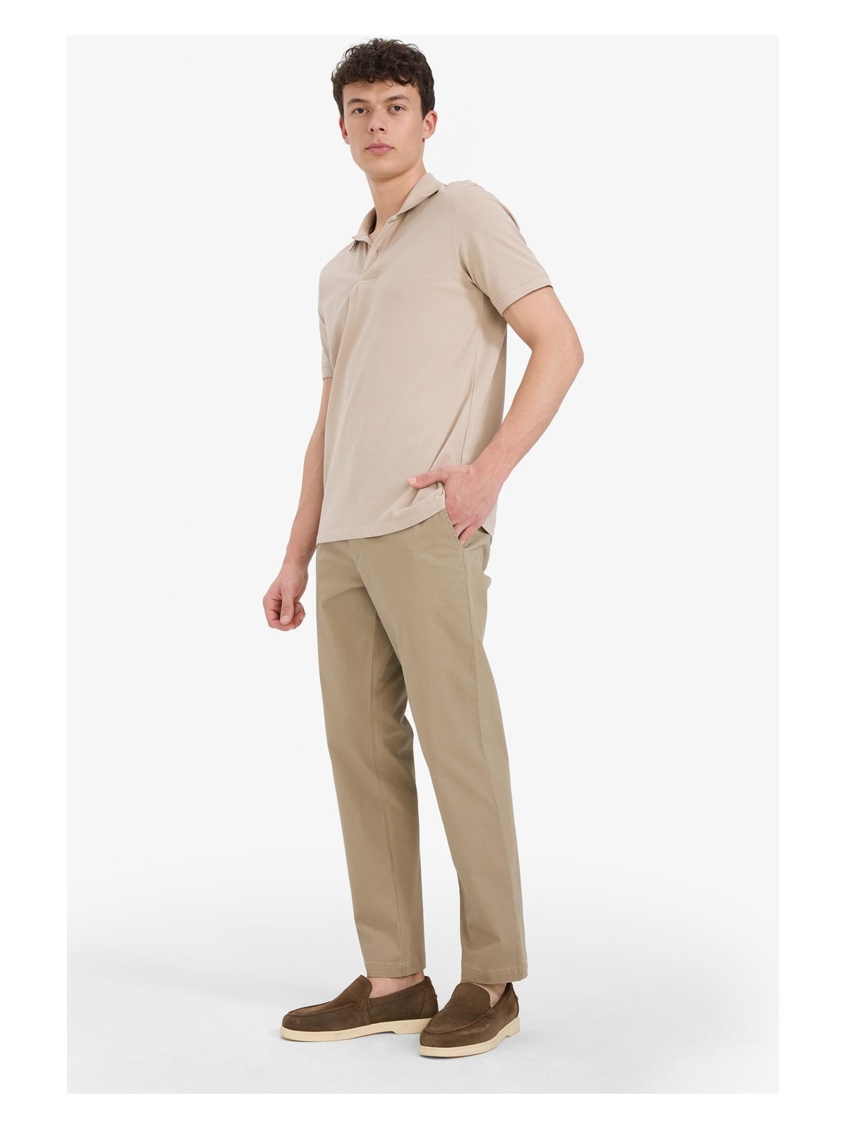 DeFacto Regular Fit Normal Kesim Cepli Düz Paça Chino Pantolon D7349AX25AU - Görsel 8