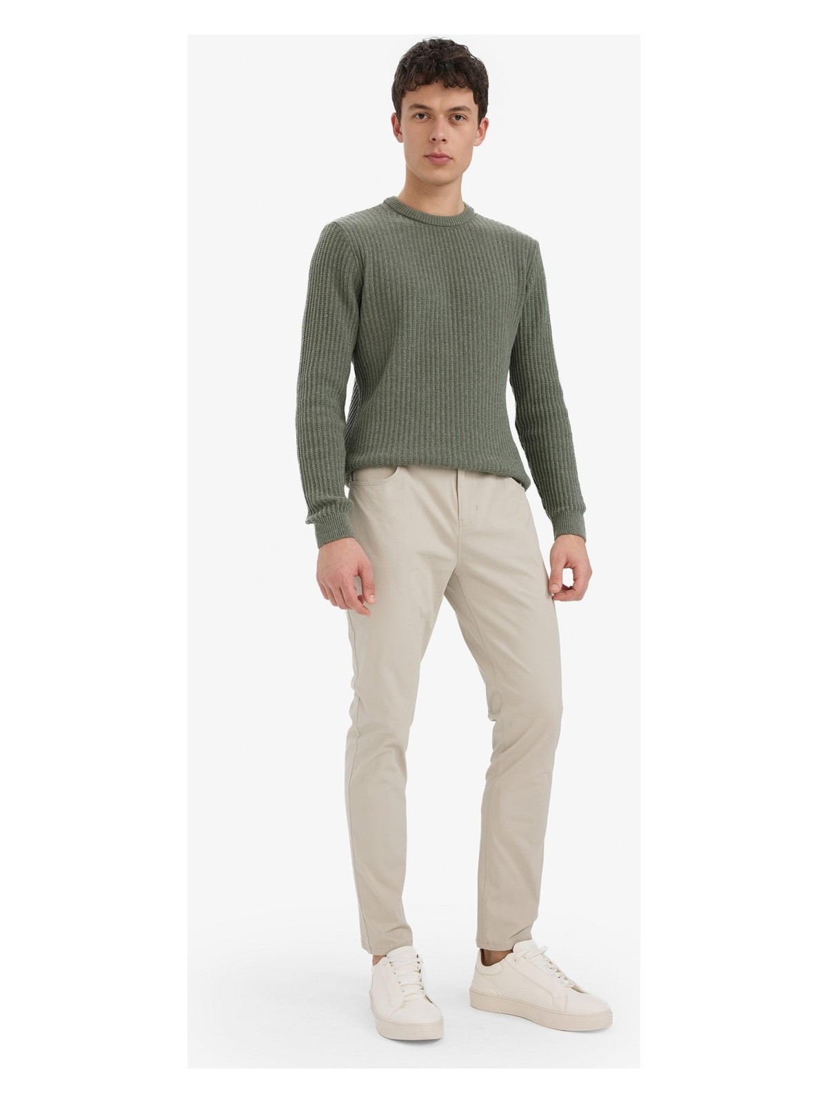 DeFacto Slim Fit Dar Kesim Dar Paça Cepli Pantolon B2089AX25AU - Görsel 6