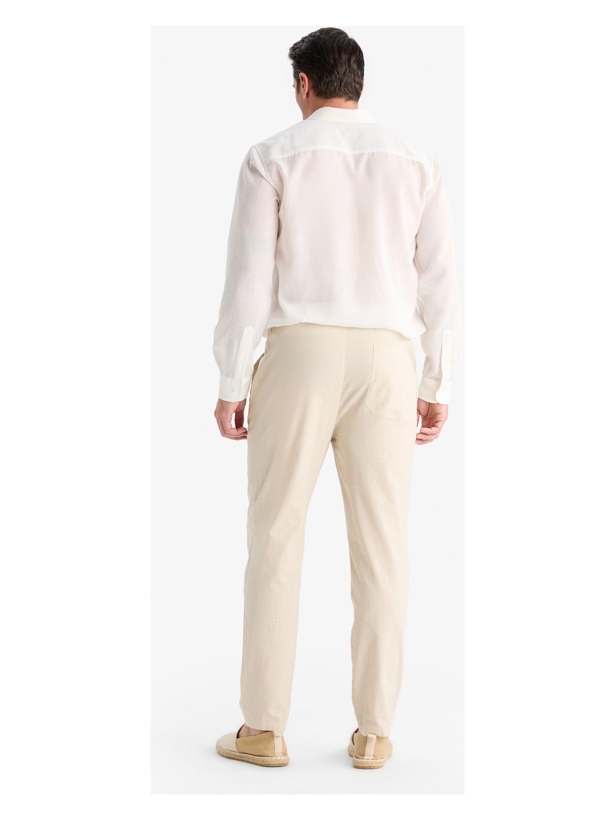 DeFacto %100 Pamuk Jogger Fit Beli Bağcıklı Lastikli Dar Paça Cepli Pantolon Z6475AZ25AU - Görsel 6