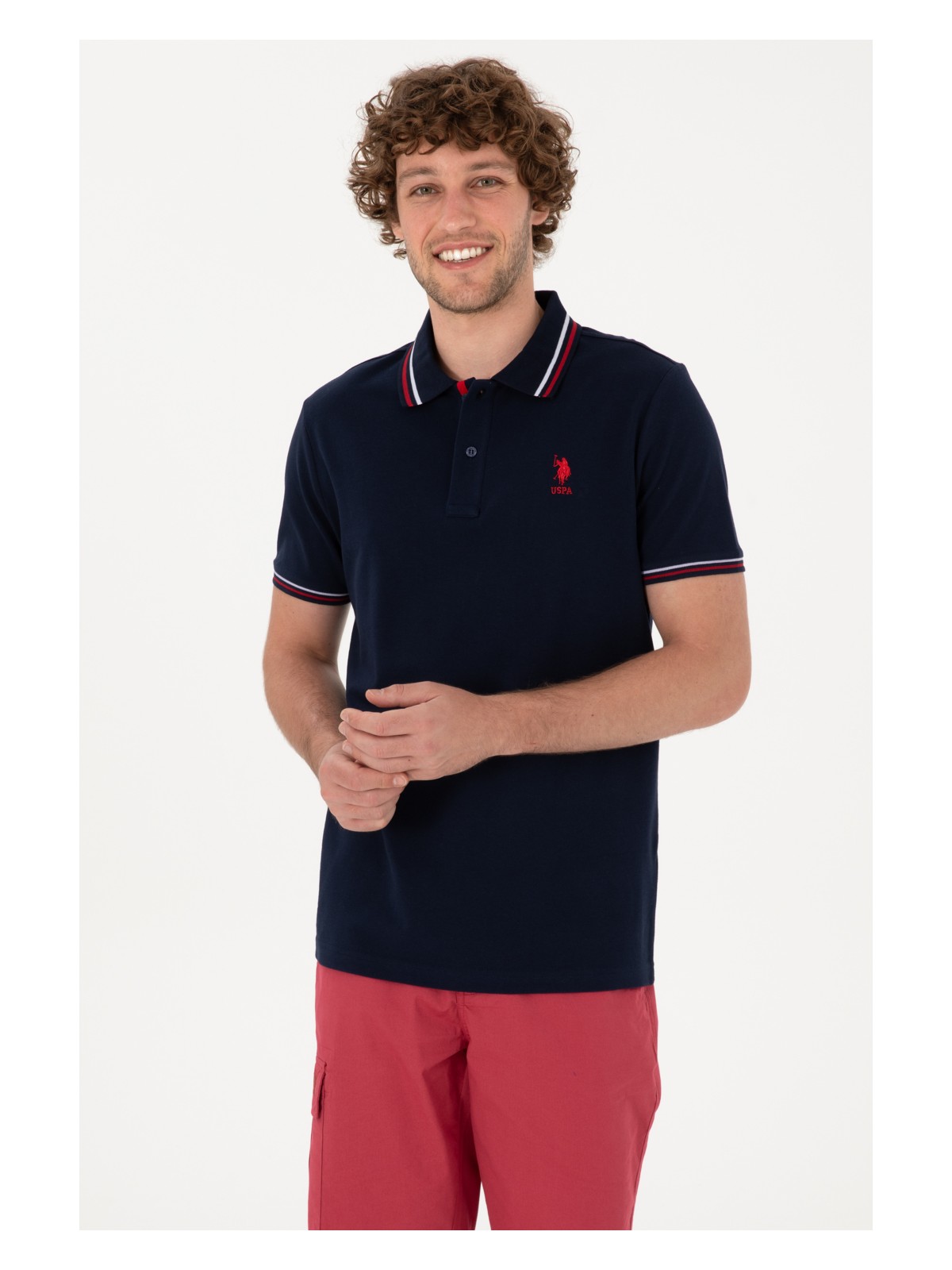 U.S. Polo Assn. Erkek Lacivert Basic Tişört 50306011-VR033