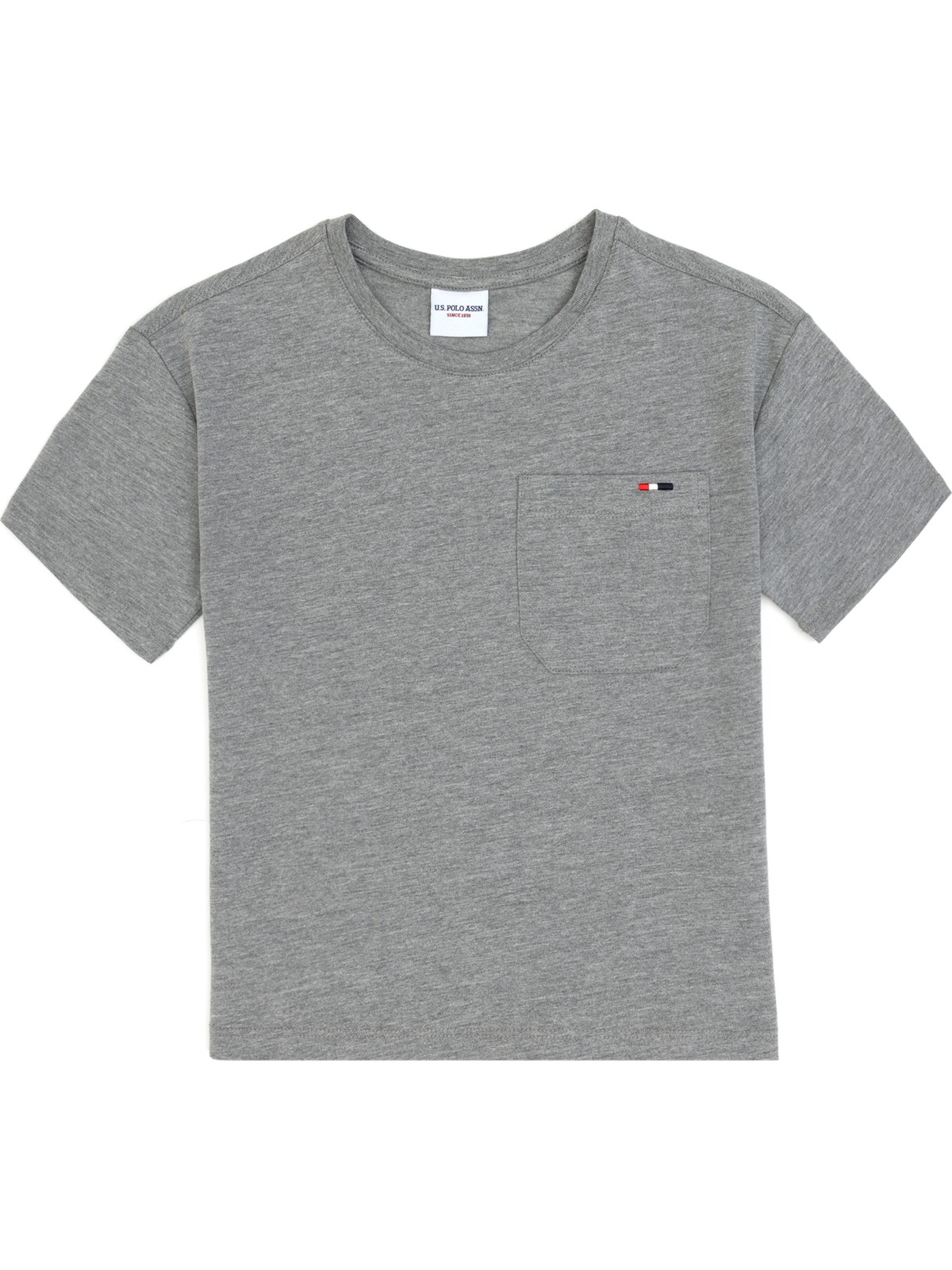 U.S. Polo Assn. Erkek Çocuk Turuncu Bisiklet Yaka Tişört 50314946-VR244 - Görsel 5