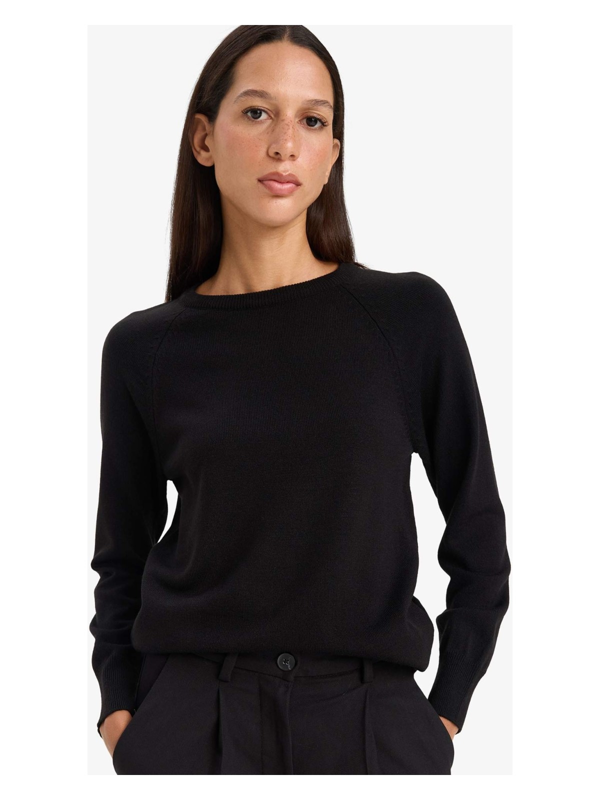 DeFacto Relax Fit Basic Triko Kazak I6913AZ25WN - Görsel 3