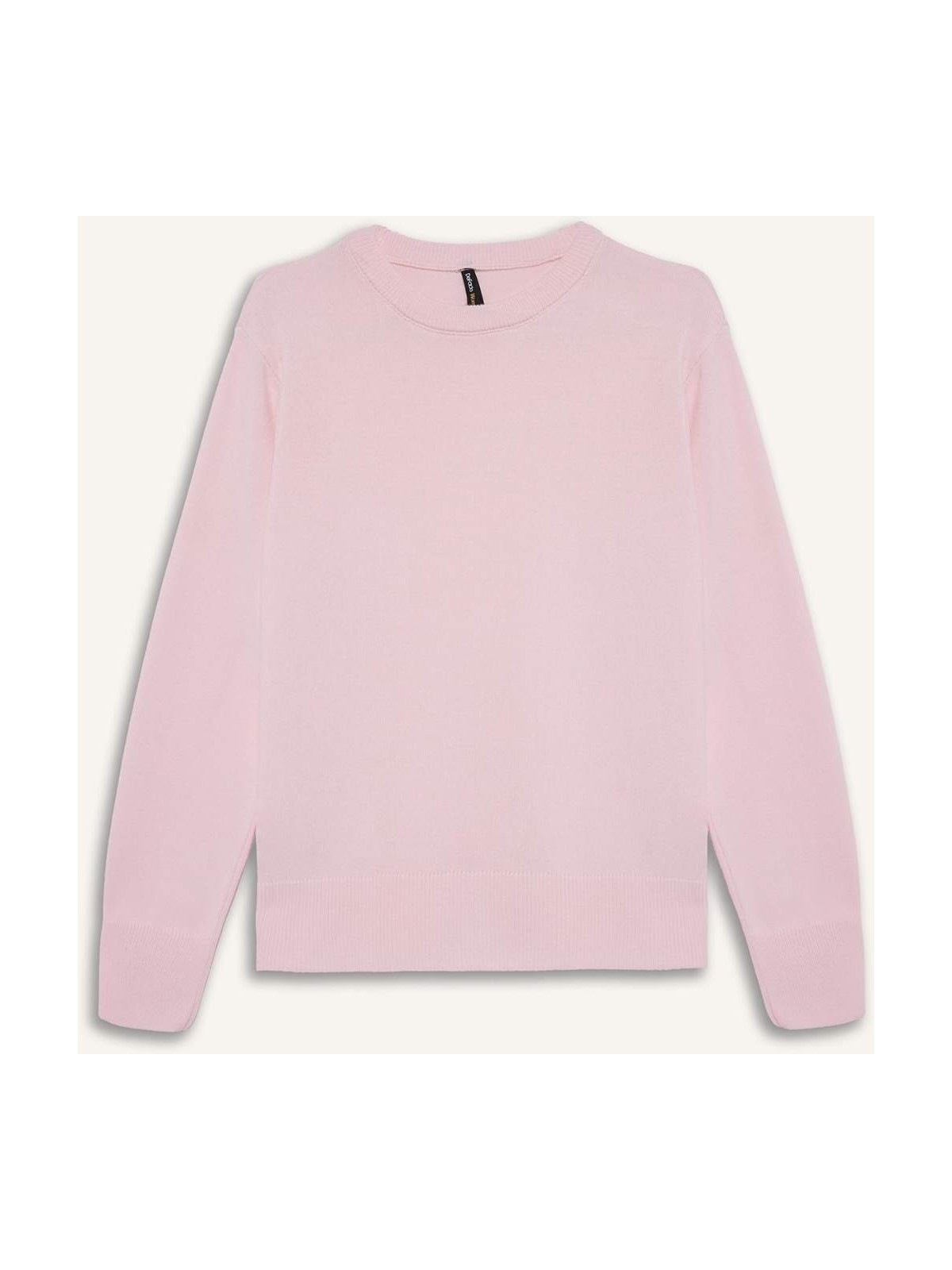 DeFacto Regular Fit Yumuşak Dokulu Bisiklet Yaka Basic Triko Kazak C0058AX25WN - Görsel 5