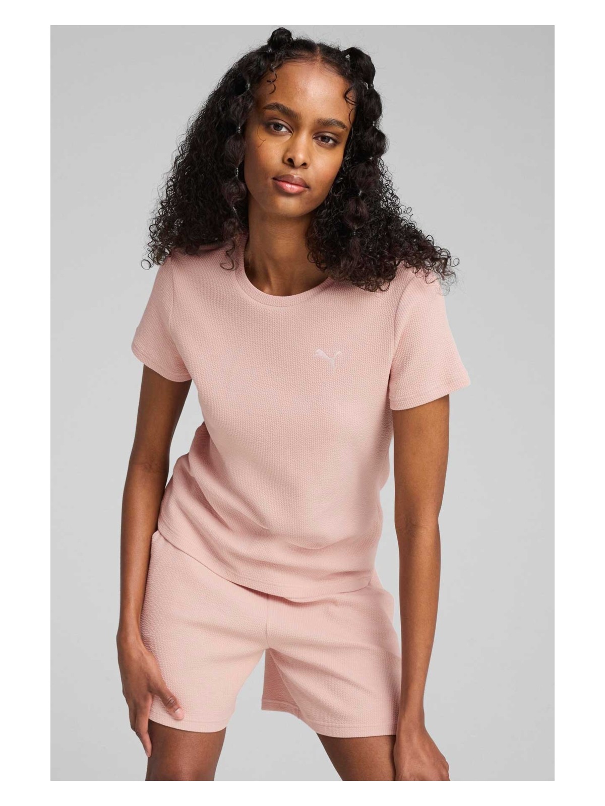 Puma HER Tee Pudra Kadın Kısa Kol T-Shirt