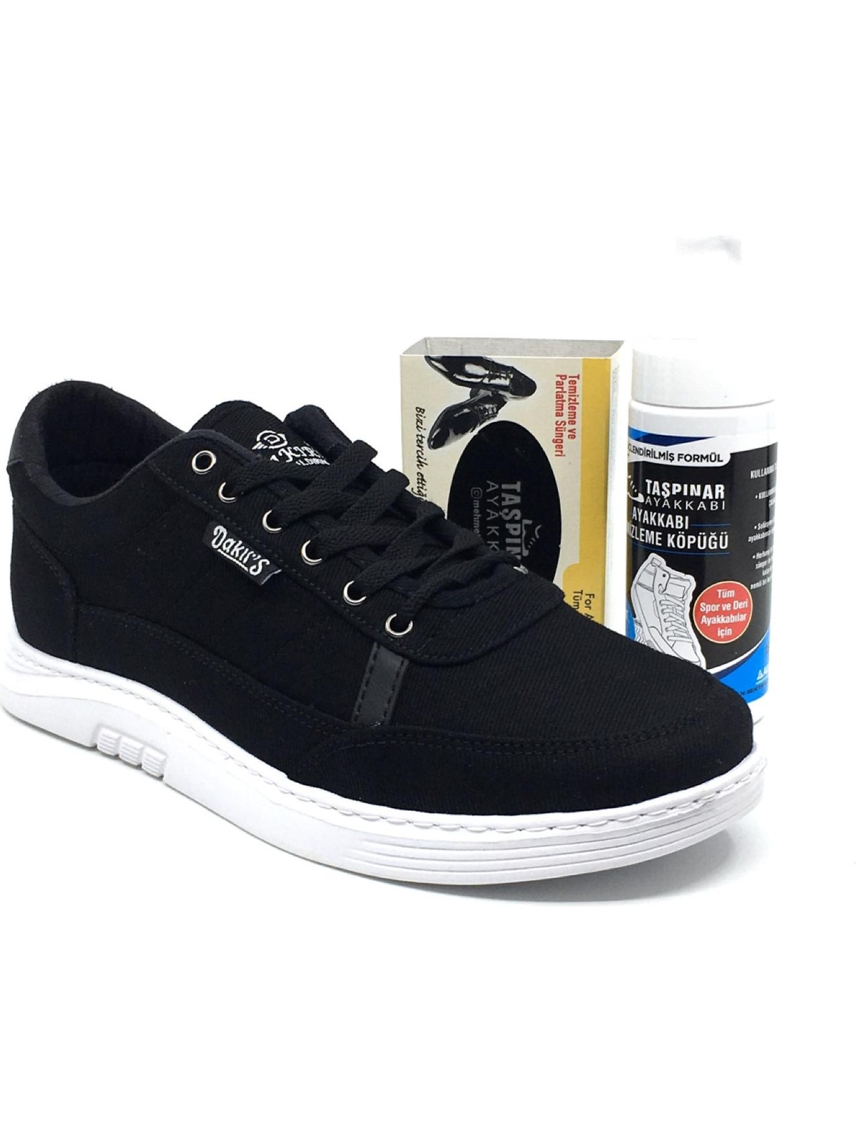 Dakır's Ortopedik Tabanlı Yazlık Erkek Keten Rahat Spor Ayakkabı Bakım Setli Dikişli Taban