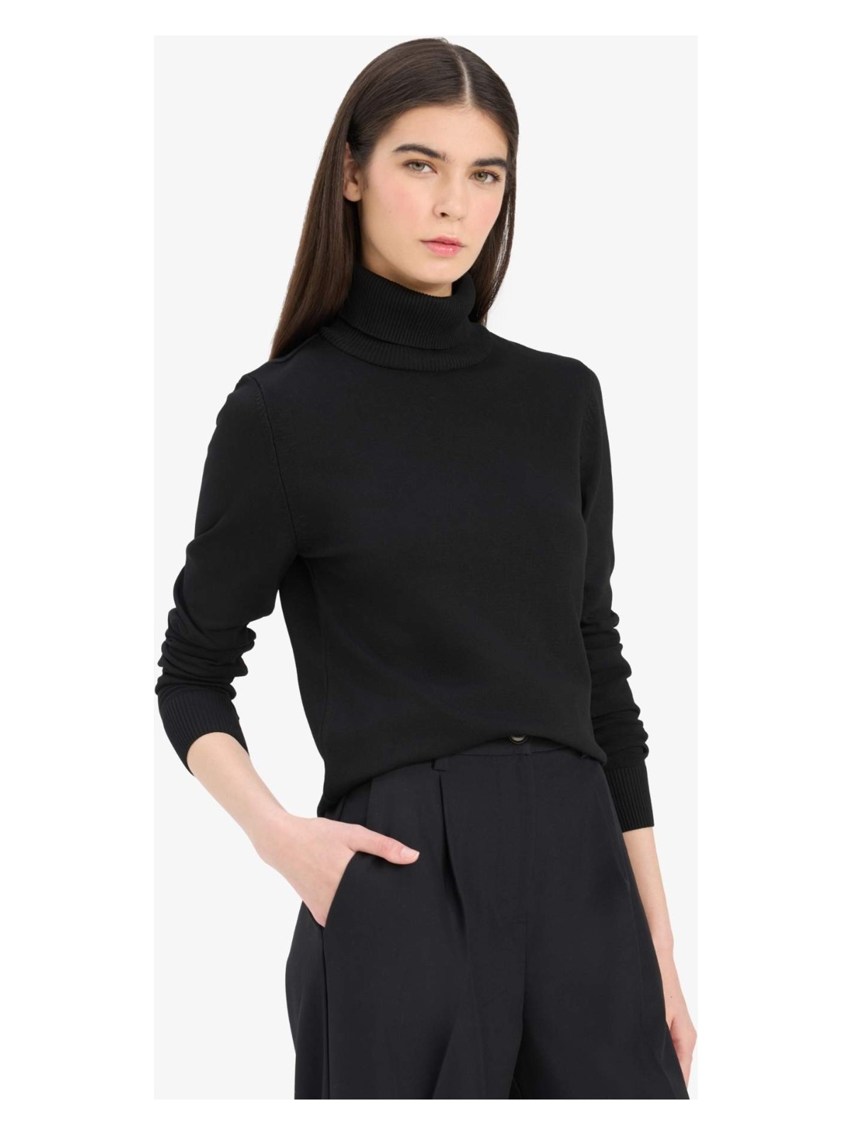 DeFacto Regular Fit Yarım Balıkçı Yaka Triko Kazak E8498AX25WN - Görsel 3