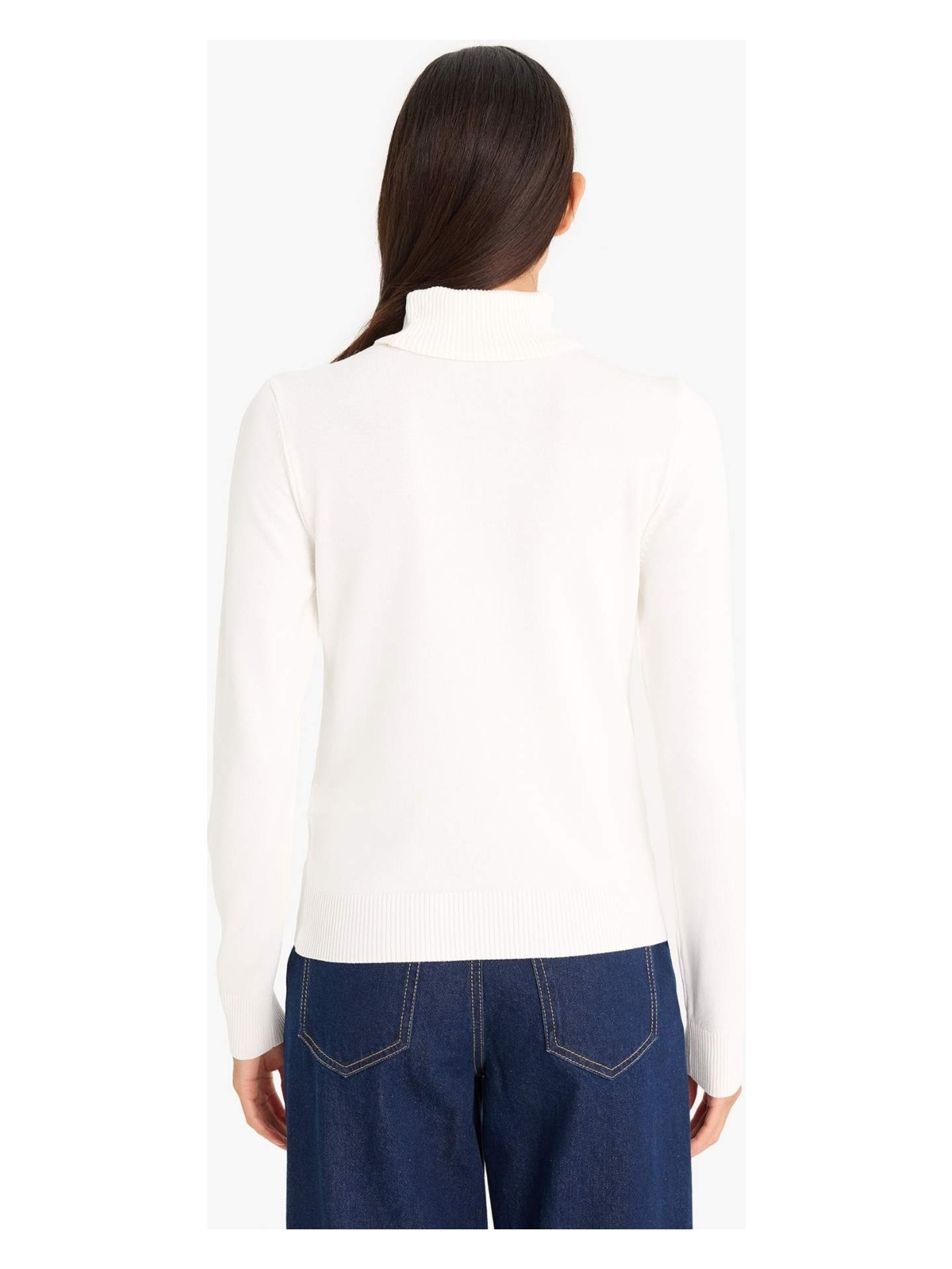 DeFacto Regular Fit Yarım Balıkçı Yaka Triko Kazak E8498AX25WN - Görsel 6