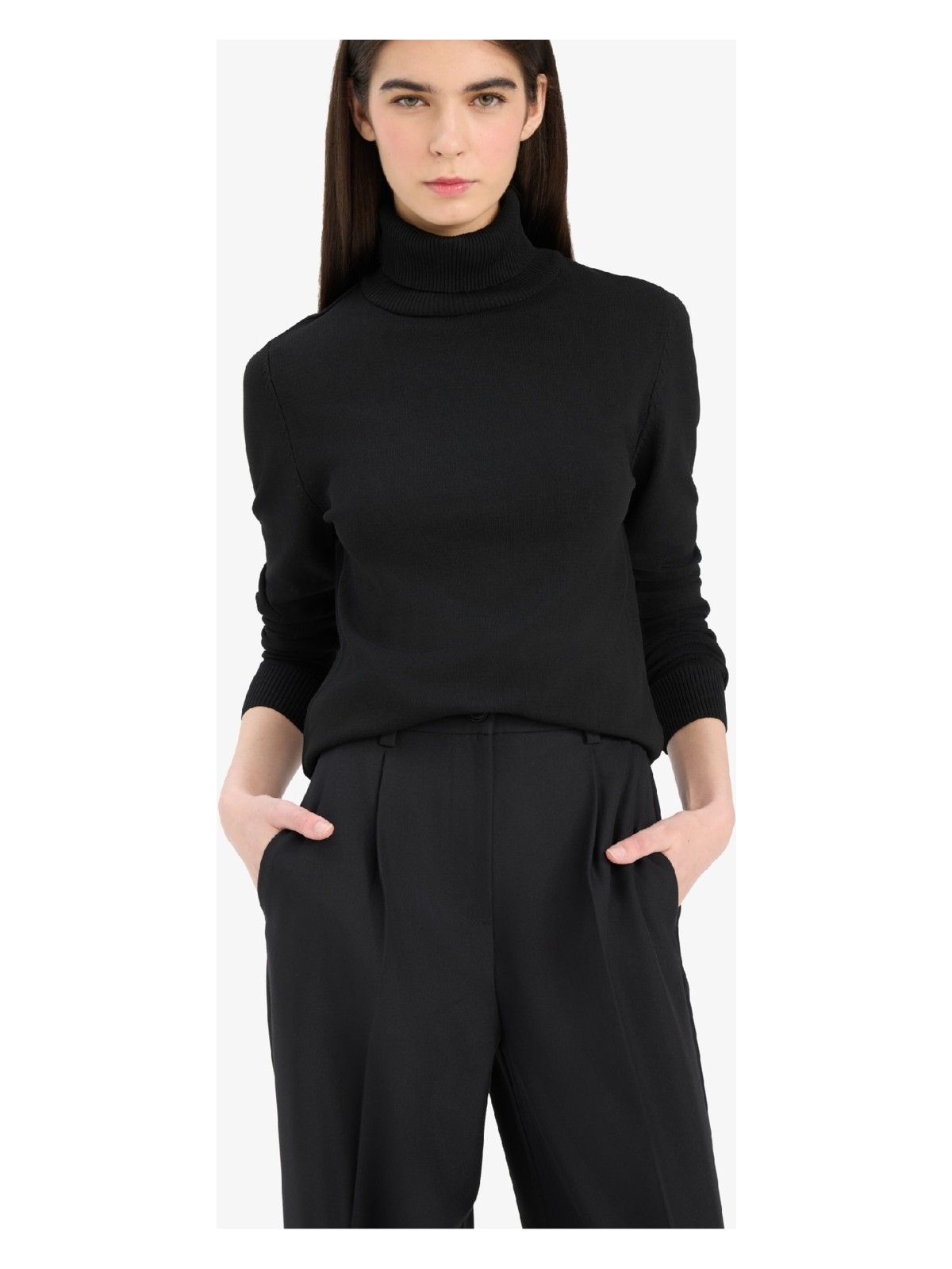 DeFacto Regular Fit Yarım Balıkçı Yaka Triko Kazak E8498AX25WN - Görsel 3