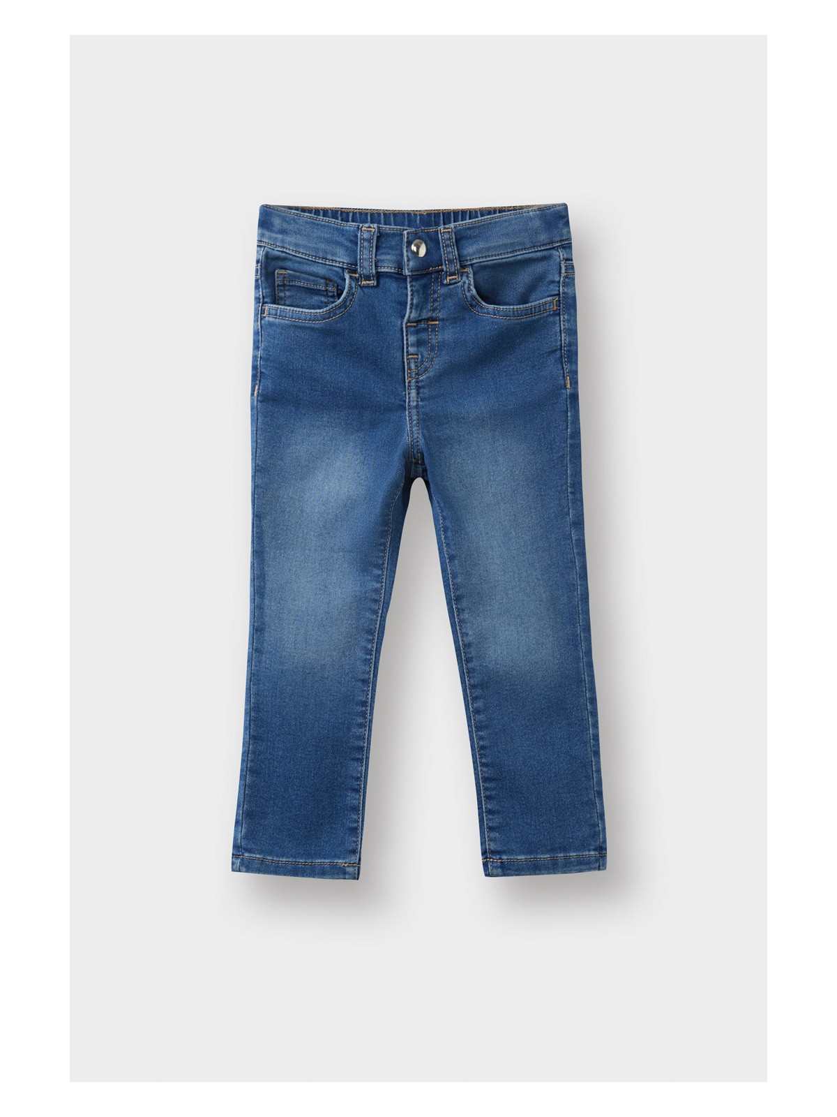 DeFacto Beli Lastikli Jean Pantolon Kız Bebek E9557A525AU