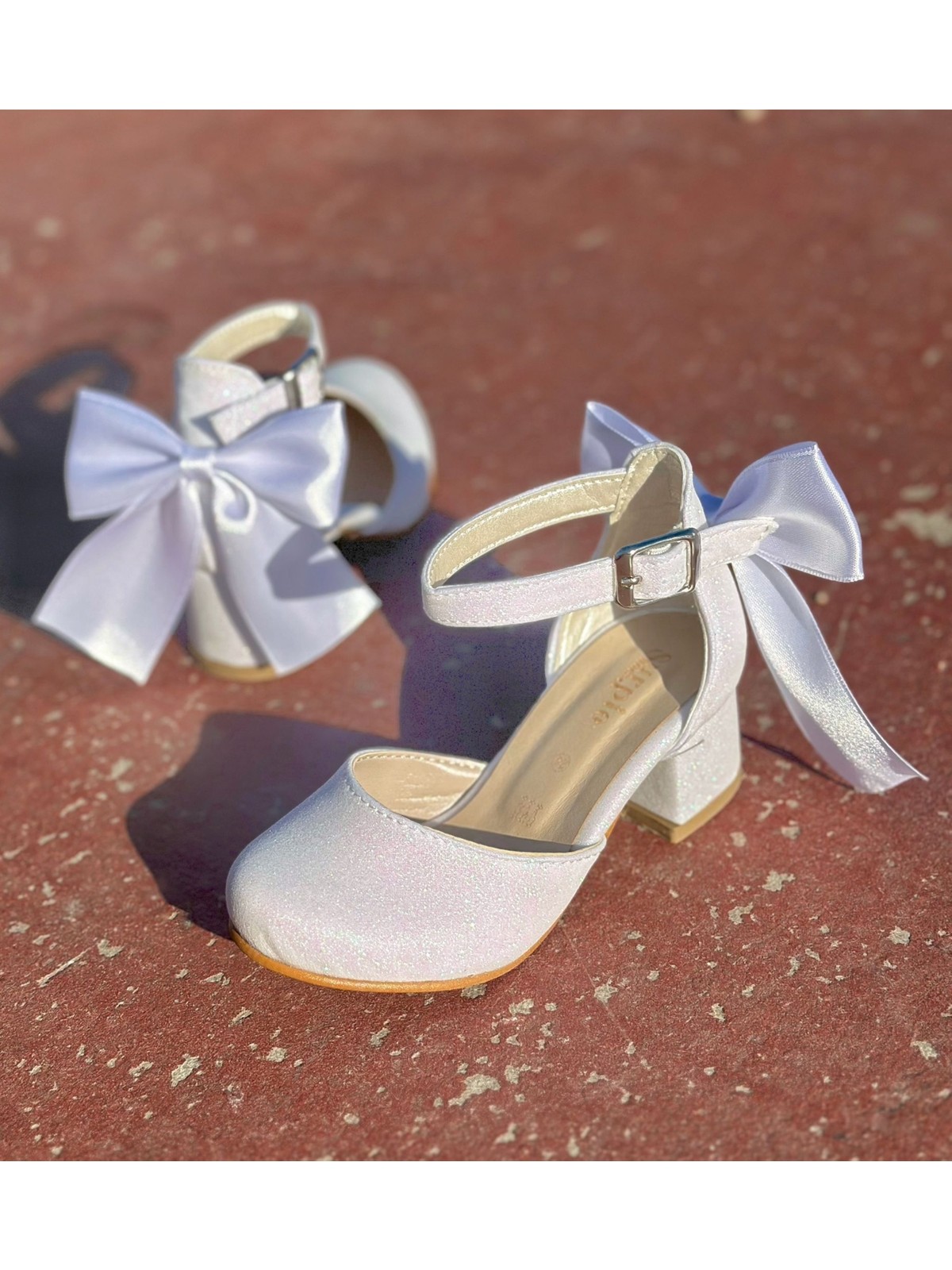 Surpie Shoes Çocuk Topuklu Ayakkabı, Kısa Topuklu Çocuk Topuklu Ayakkabı, Çocuk Abiye Ayakkabı - Görsel 5