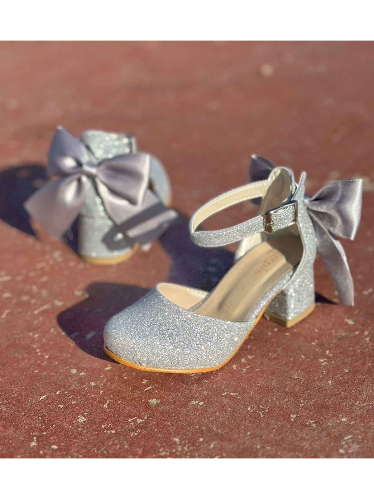 Surpie Shoes Çocuk Topuklu Ayakkabı, Kısa Topuklu Çocuk Topuklu Ayakkabı, Çocuk Abiye Ayakkabı - Görsel 6
