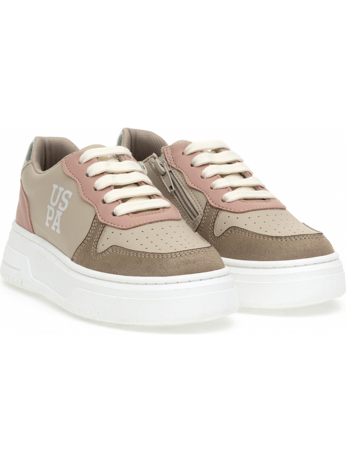 U.S. Polo Assn. Kız Çocuk Bej Sneaker Ayakkabı 50315546-VR011