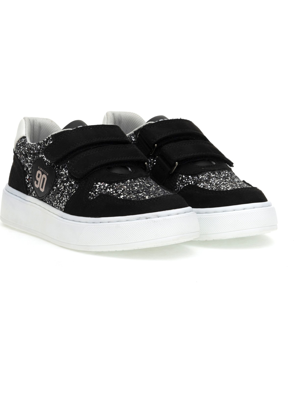 U.S. Polo Assn. Kız Çocuk Siyah Simli Sneaker Ayakkabı 50315552-VR046